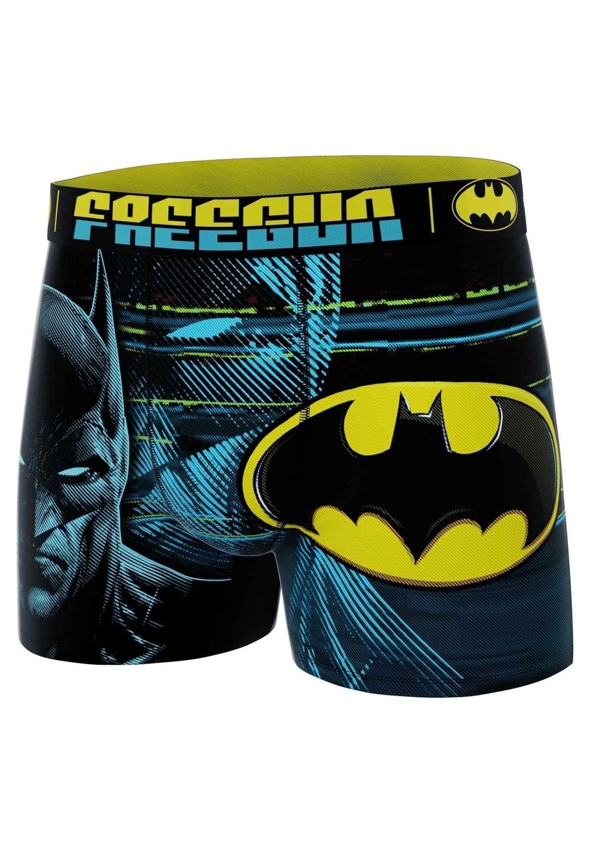 BOXER FREEGUN NEGRO BATMAN CLASSIC LOGO STANDARD LENGHT TRUNK