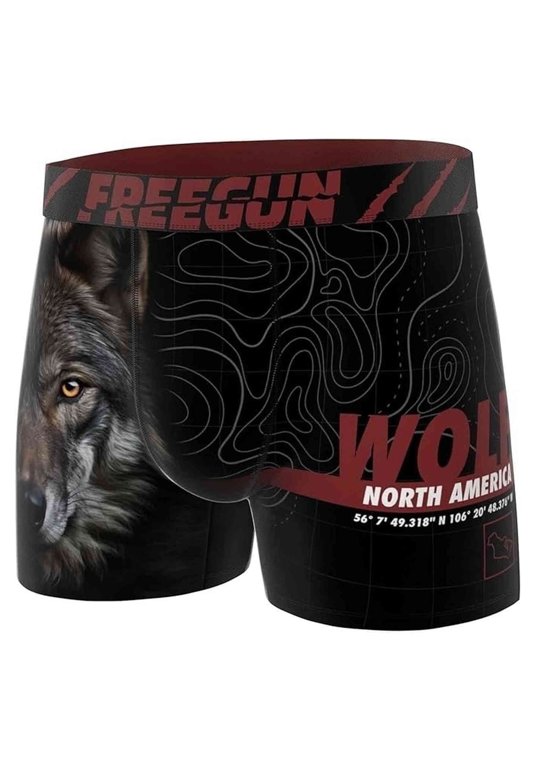 BOXER FREEGUN NEGRO LOBO STANDARD LENGHT TRUNK