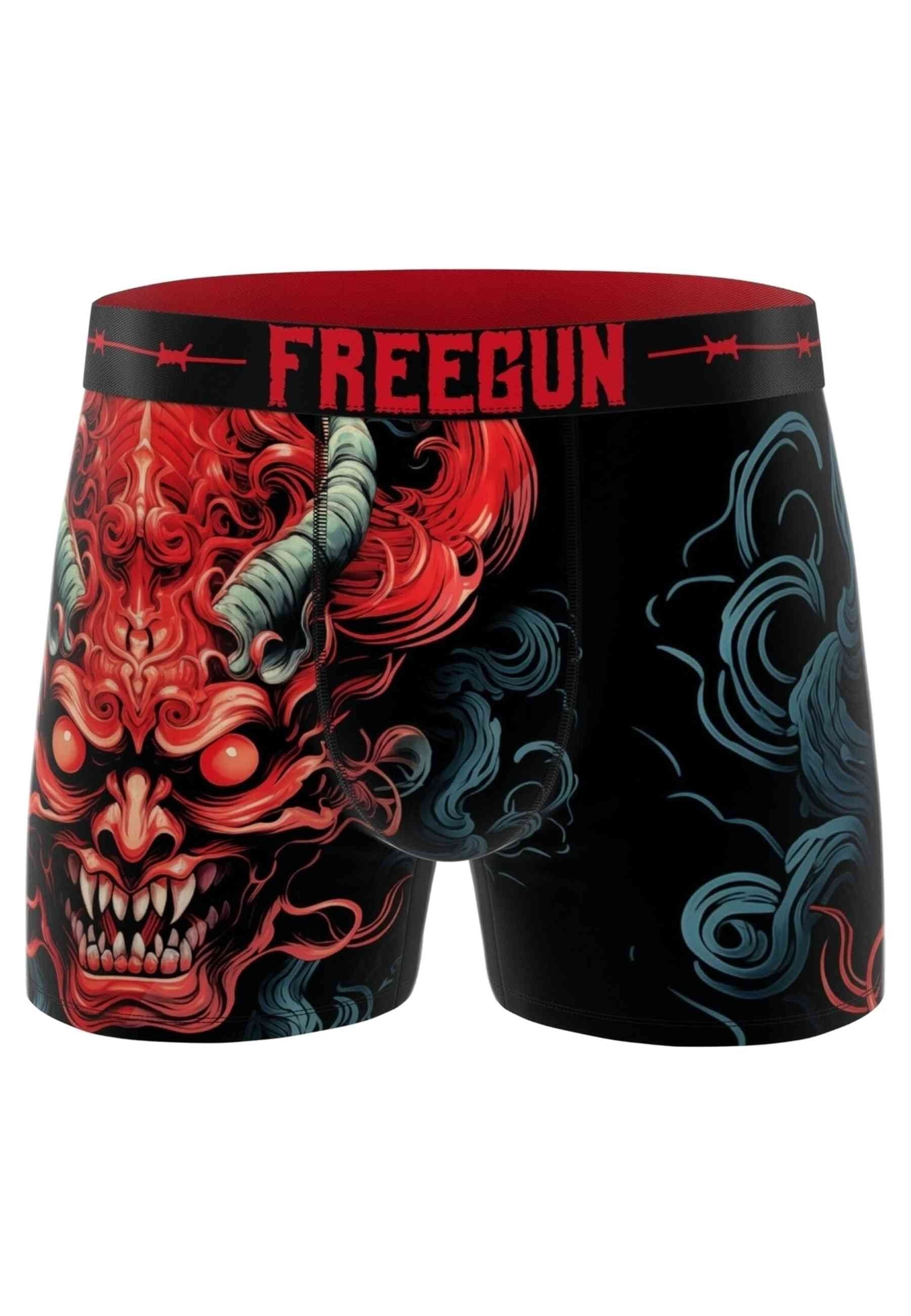 BOXER FREEGUN ROJO DEMONIO ONI STANDARD LENGHT TRUNK