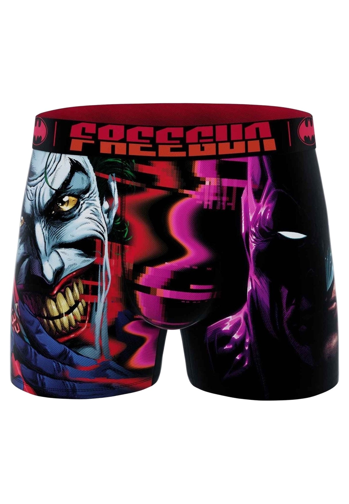 BOXER FREEGUN ROJO JOKER & BATMAN STANDARD LENGHT TRUNK