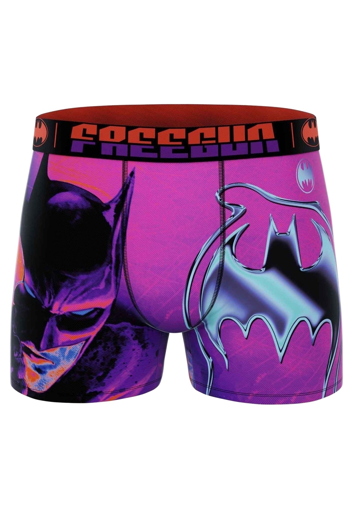 BOXER FREEGUN ROSA BATMAN LIQUID LOGO STANDARD LENGHT TRUNK