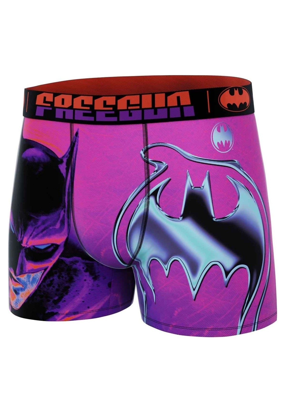 BOXER FREEGUN ROSA BATMAN LIQUID LOGO STANDARD LENGHT TRUNK