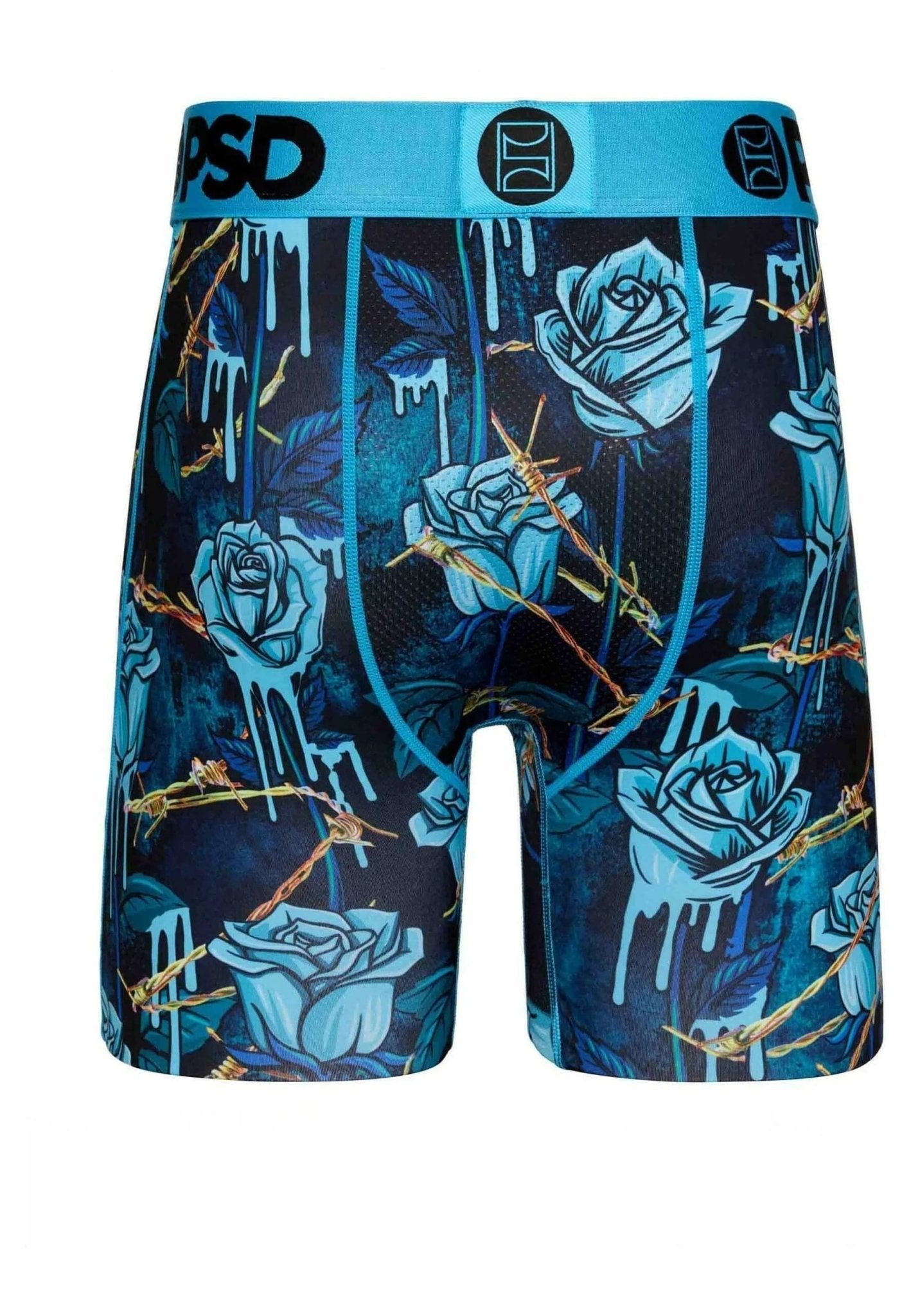 BOXER PSD AZUL METALLIC ROSE CORE FIT LENGHT - AREA ZERO