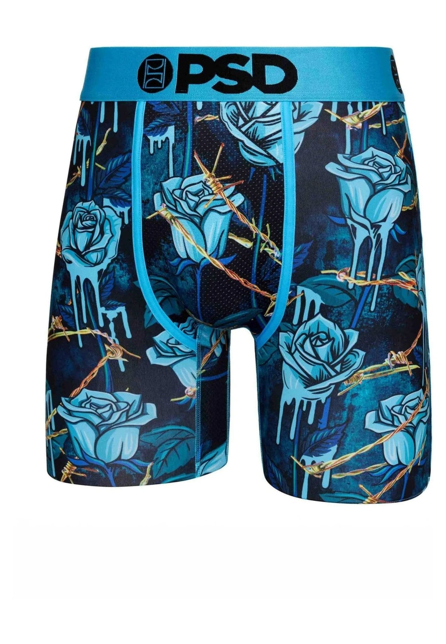 BOXER PSD AZUL METALLIC ROSE CORE FIT LENGHT - AREA ZERO