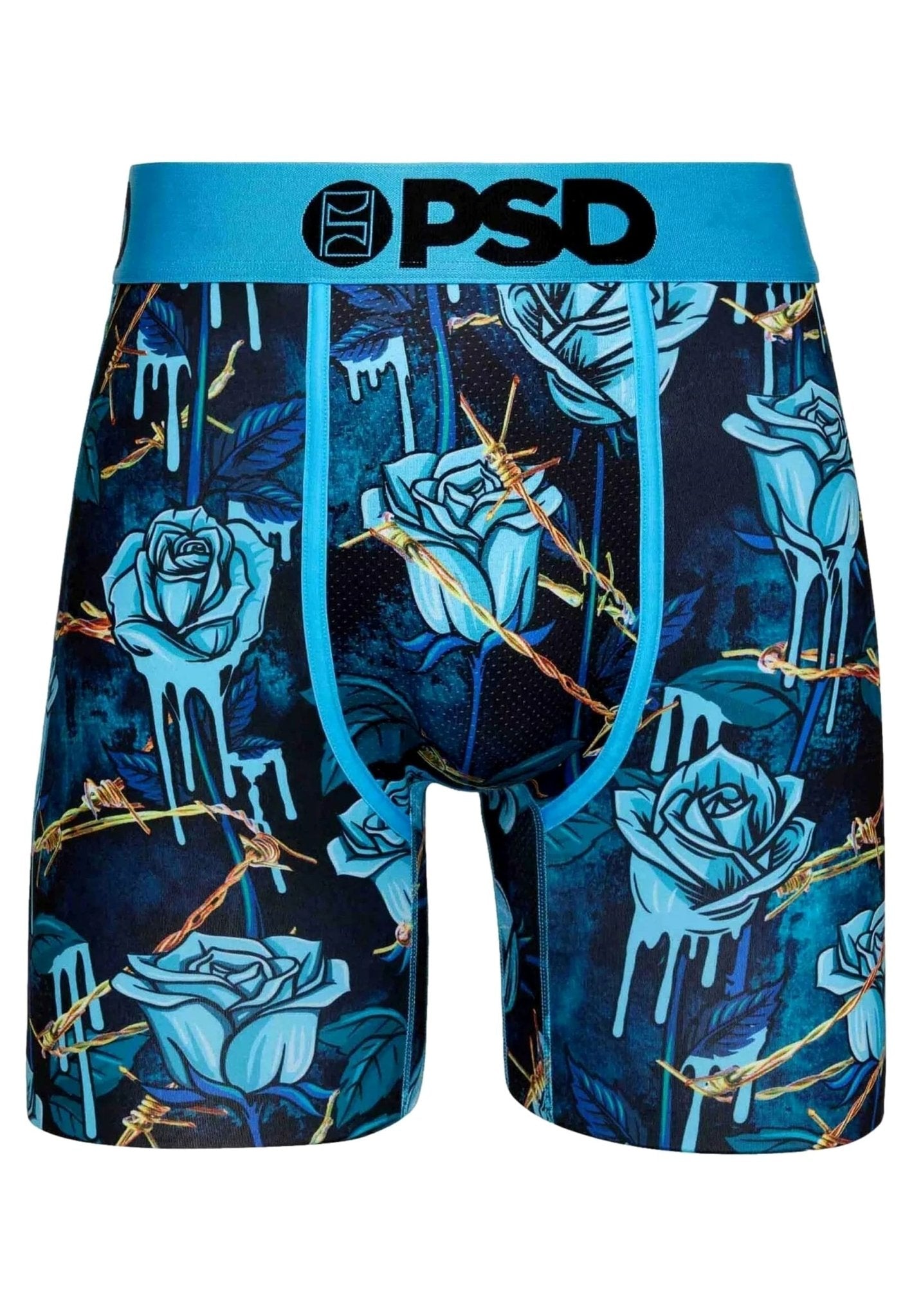 BOXER PSD AZUL METALLIC ROSE CORE FIT LENGHT - AREA ZERO