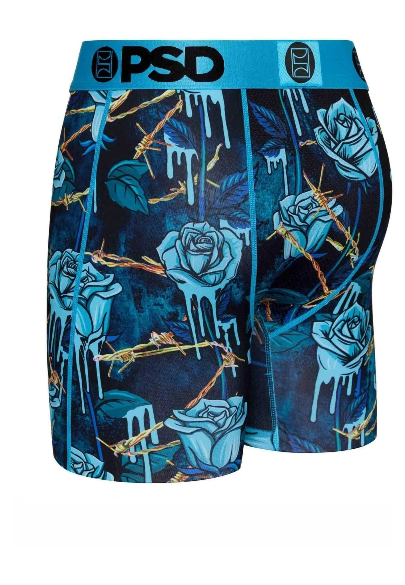 BOXER PSD AZUL METALLIC ROSE CORE FIT LENGHT - AREA ZERO