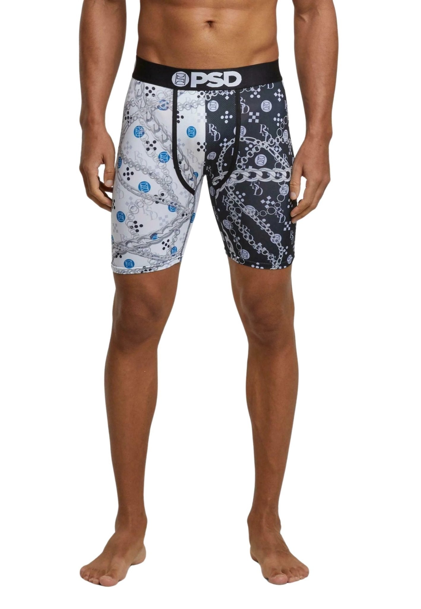 BOXER PSD BLANCO/NEGRO CEMENT SPLIT CORE FIT LENGHT - AREA ZERO