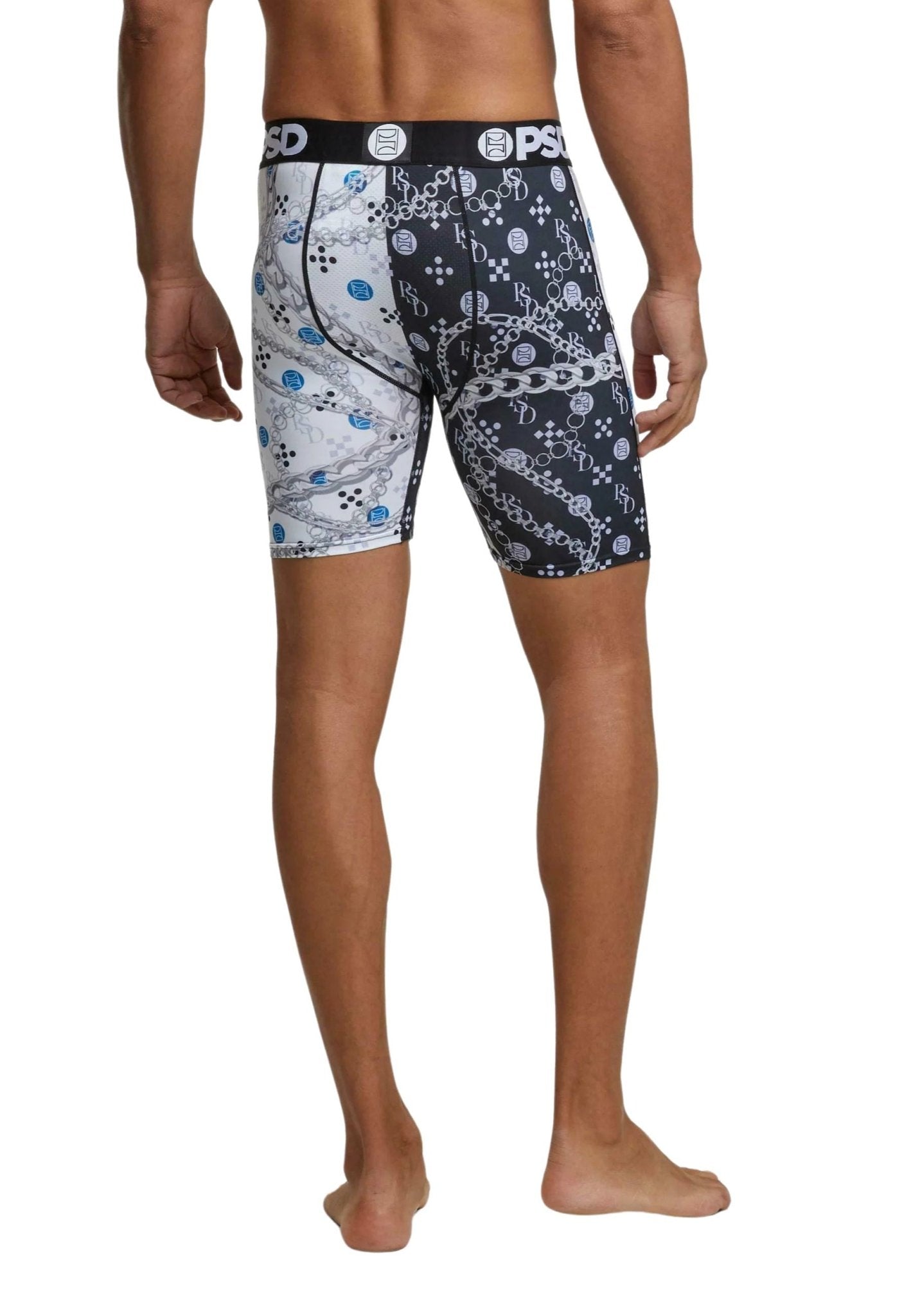 BOXER PSD BLANCO/NEGRO CEMENT SPLIT CORE FIT LENGHT - AREA ZERO