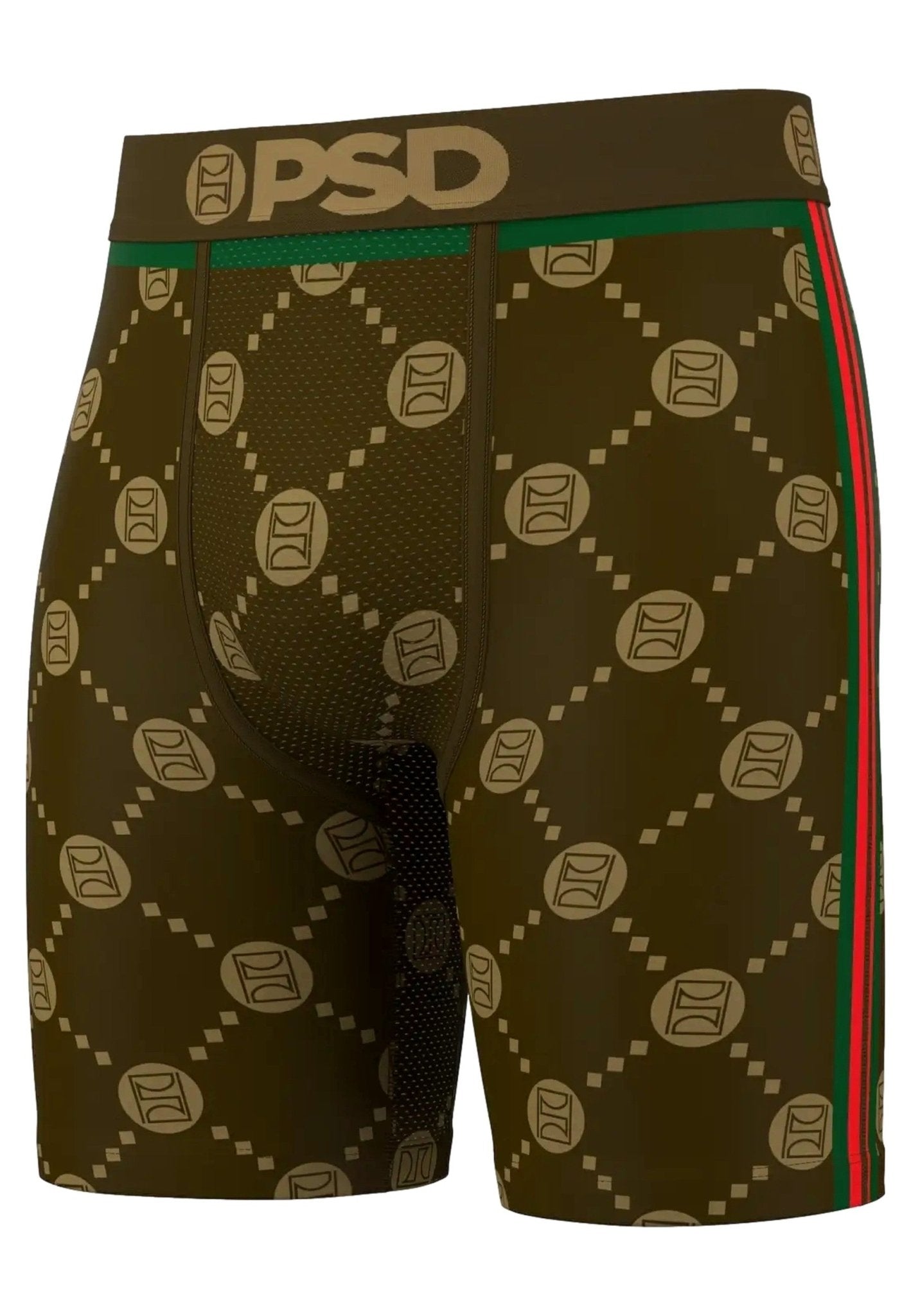 BOXER PSD MARRON CUADROS EMBLEM LUX STANDARD LENGHT BRIEF - AREA ZERO