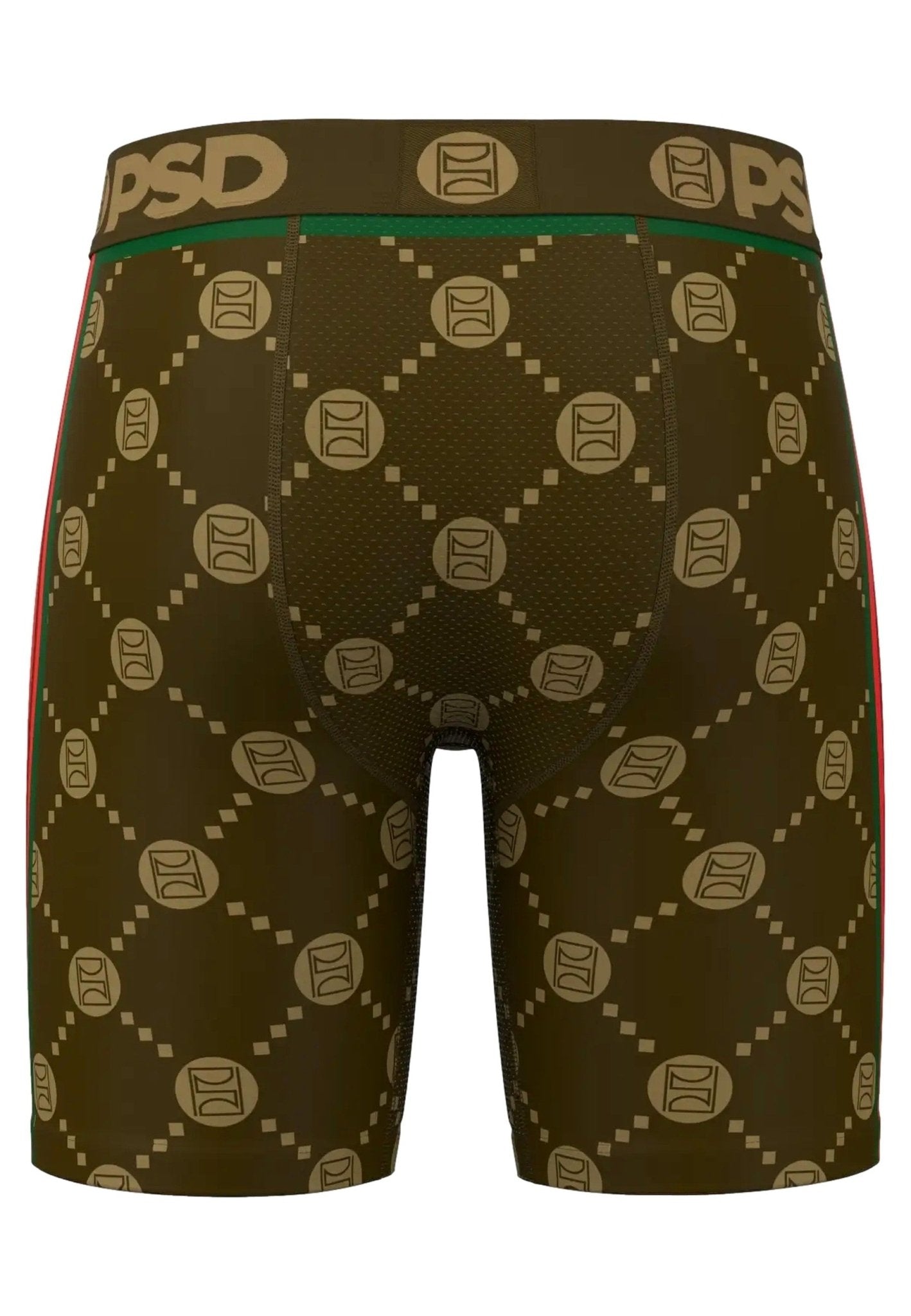 BOXER PSD MARRON CUADROS EMBLEM LUX STANDARD LENGHT BRIEF - AREA ZERO