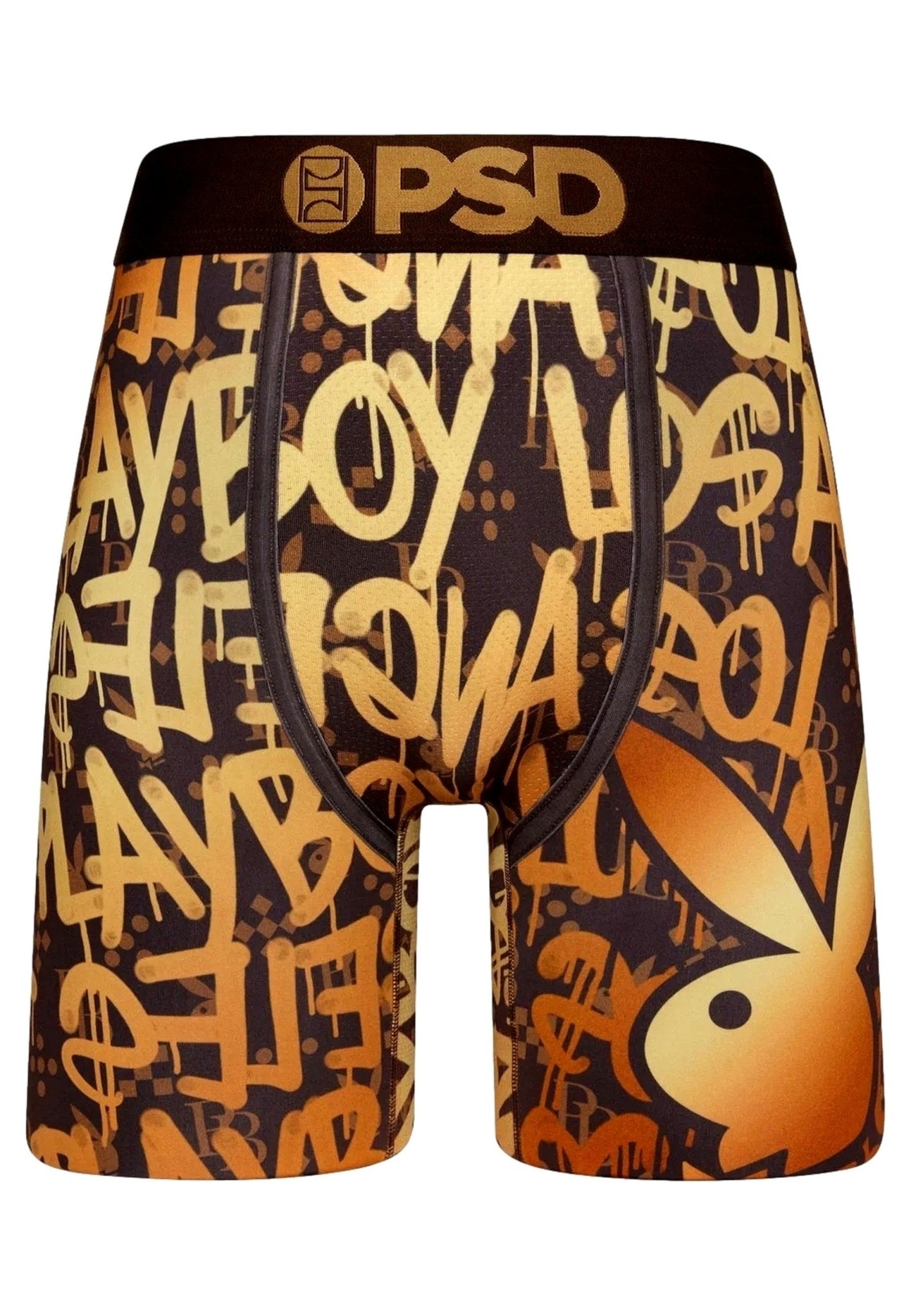 BOXER PSD MARRON PLAYBOY GOLDEN GRAFITTI CORE FIT LENGHT - AREA ZERO