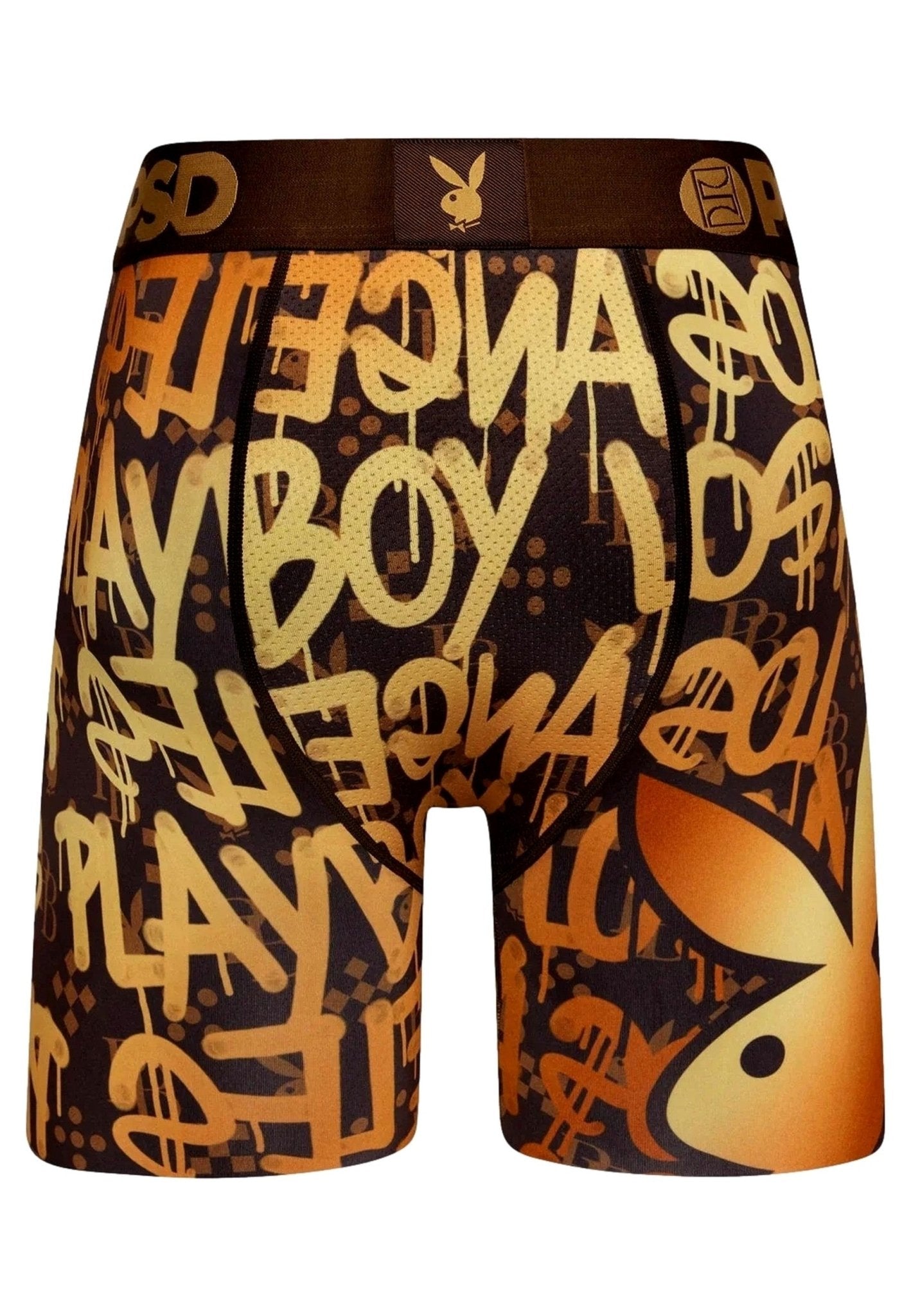 BOXER PSD MARRON PLAYBOY GOLDEN GRAFITTI CORE FIT LENGHT - AREA ZERO