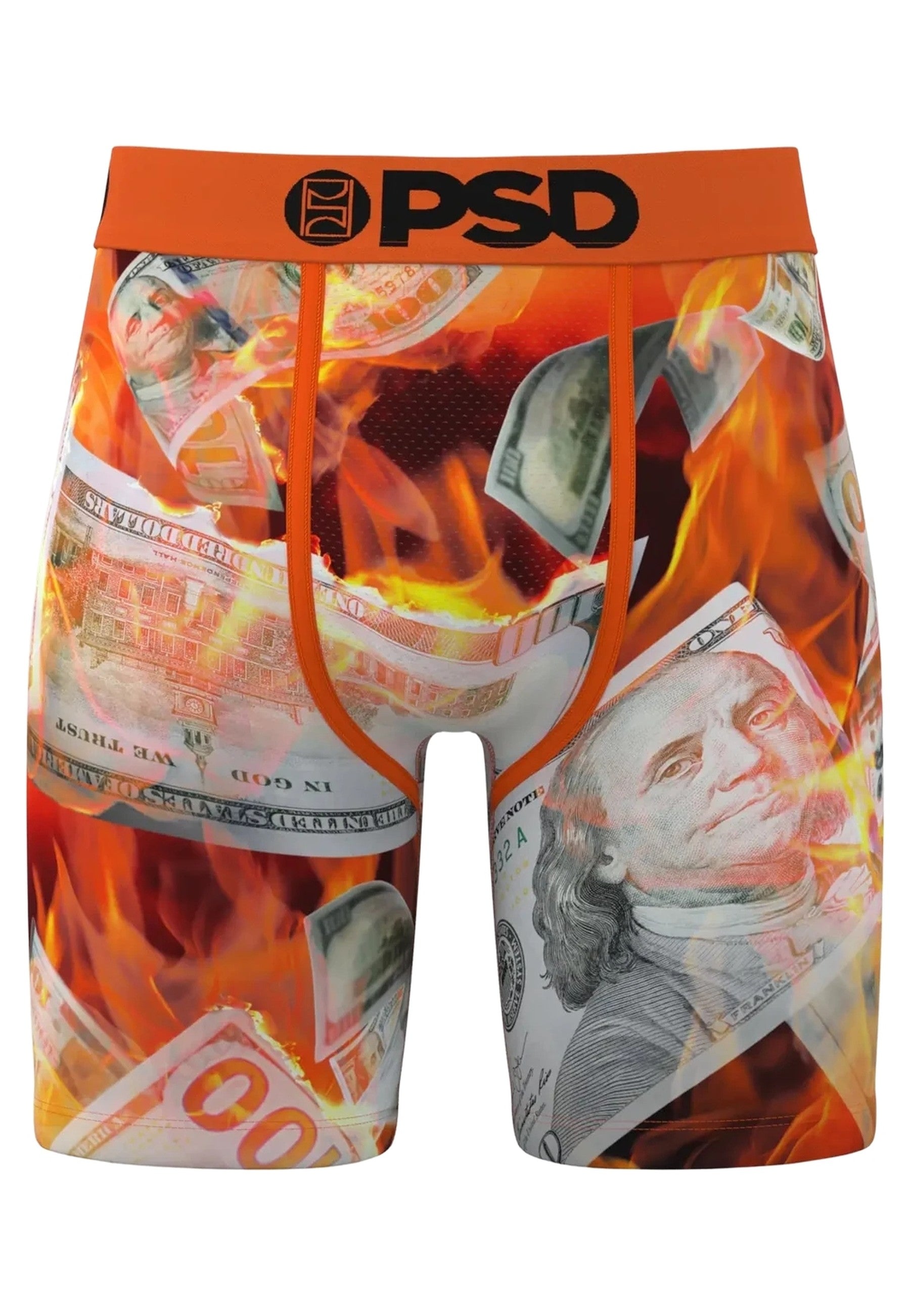 BOXER PSD NARANJA BILLETES BURNING BENJIS STANDAT LENGHT TRUNK