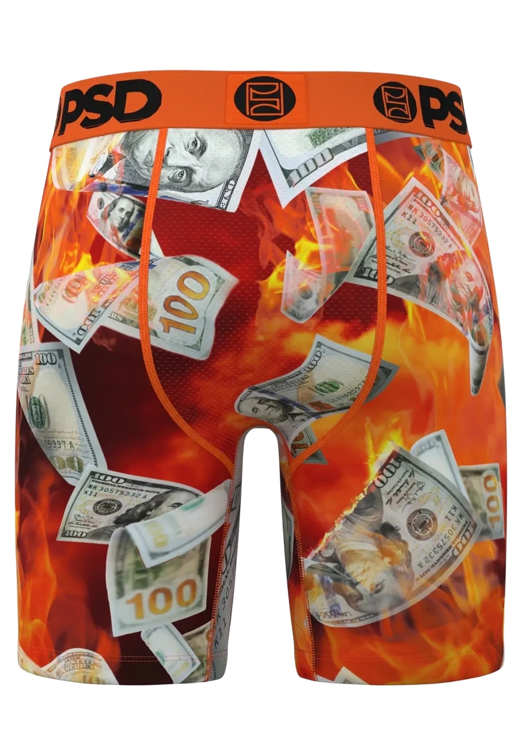 BOXER PSD NARANJA BILLETES BURNING BENJIS STANDAT LENGHT TRUNK