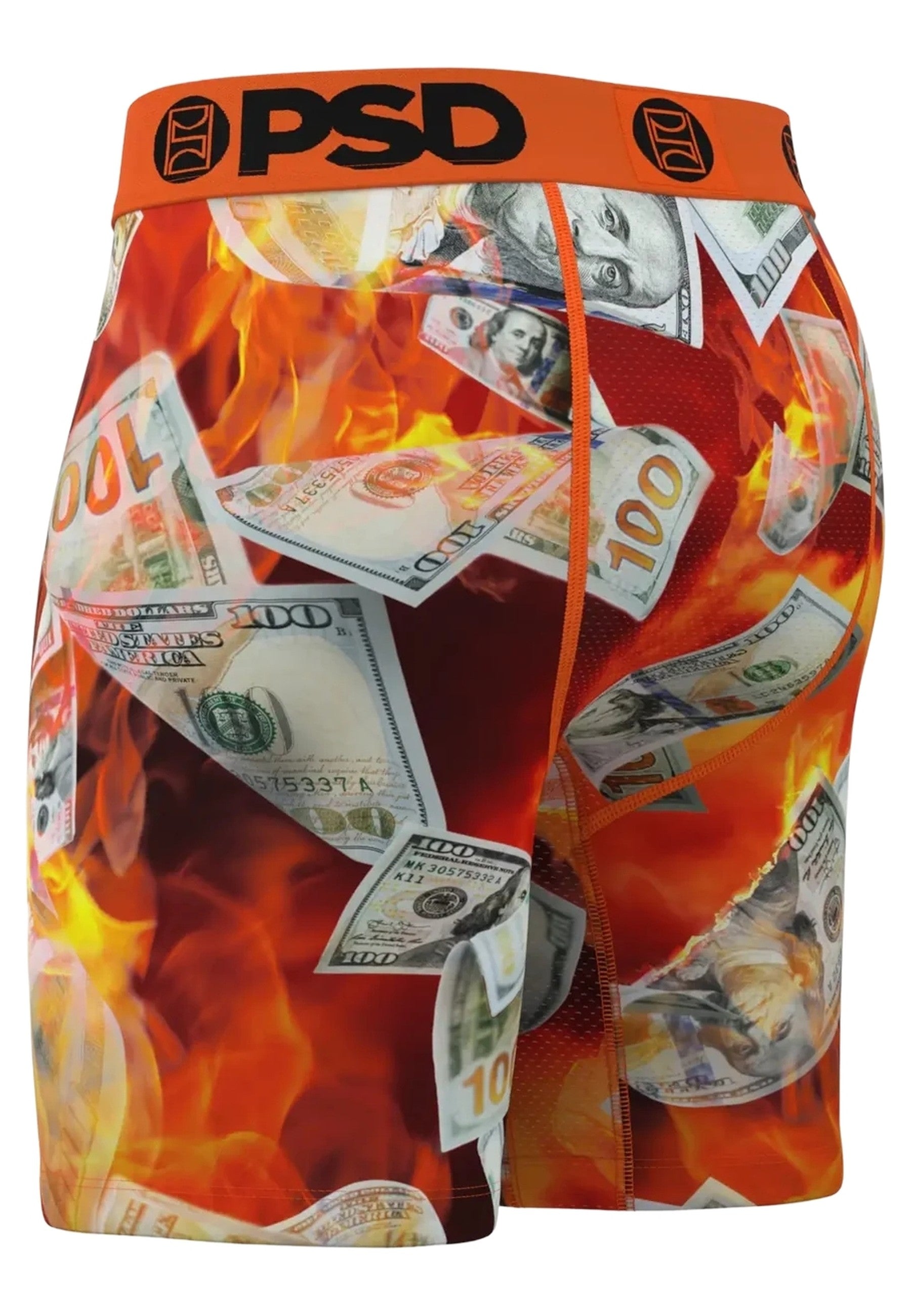 BOXER PSD NARANJA BILLETES BURNING BENJIS STANDAT LENGHT TRUNK