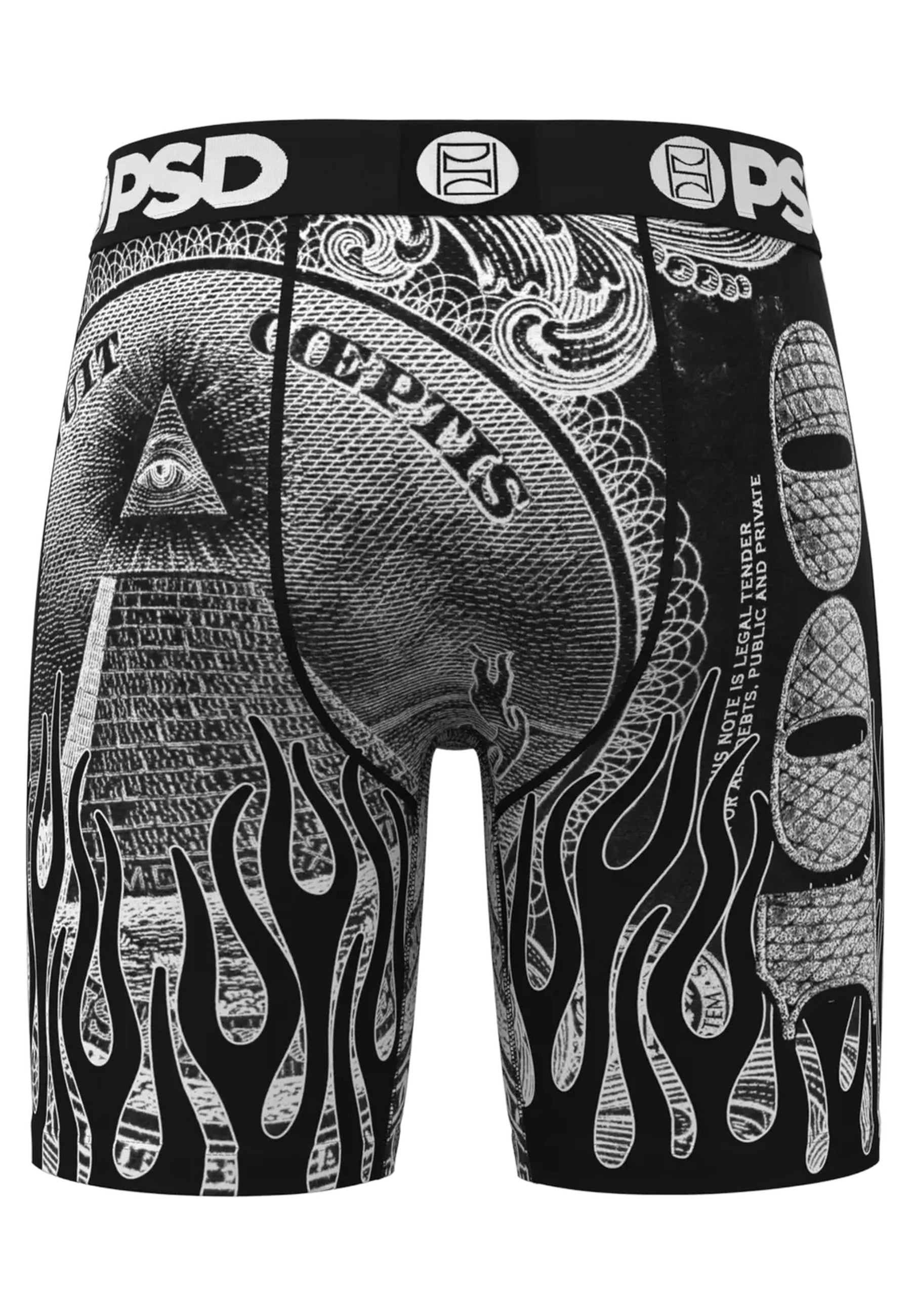 BOXER PSD NEGRO BILLETE SILVER BAND STANDARD LENGHT TRUNK