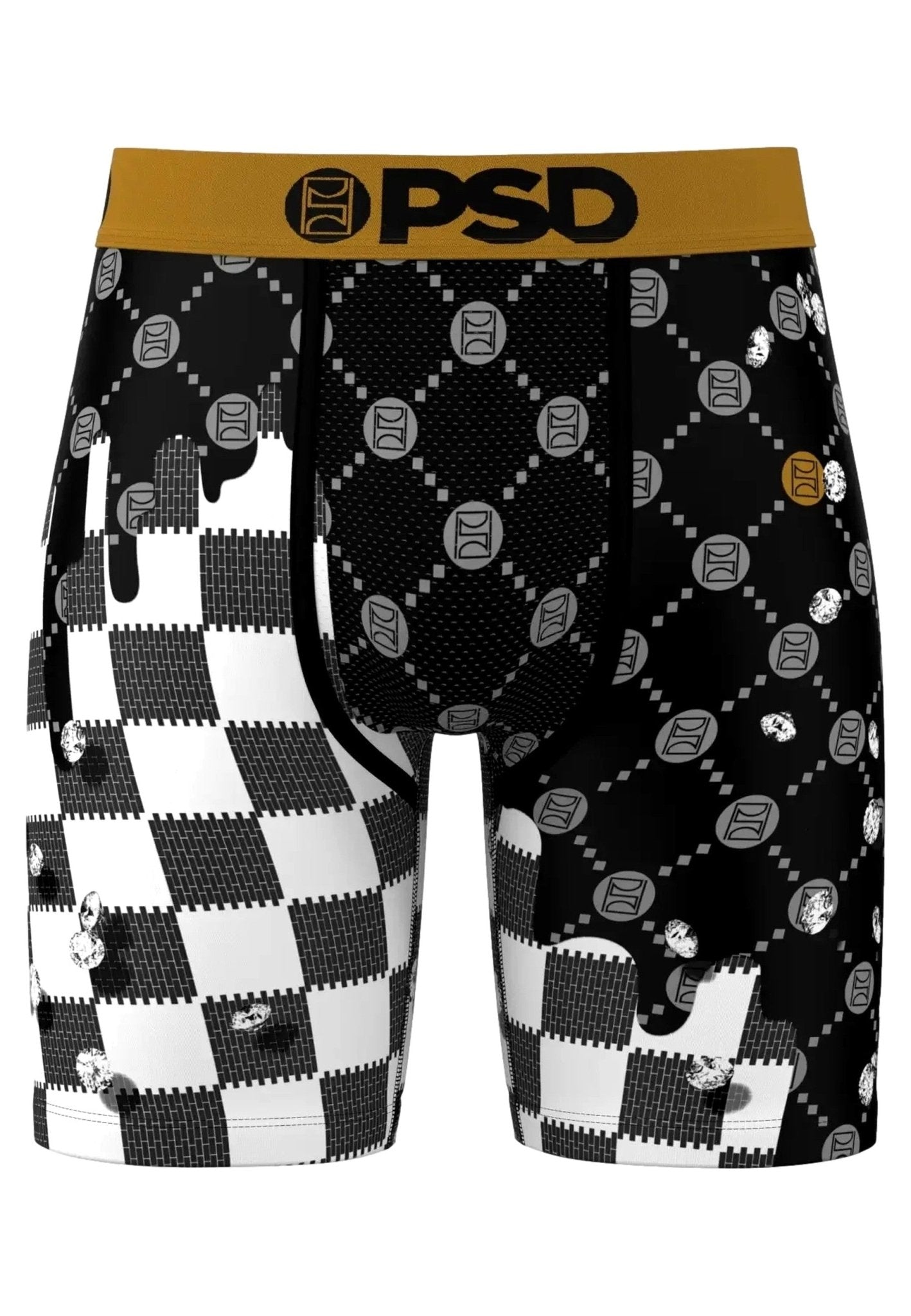 BOXER PSD NEGRO CUADRADOS CHECK DRIP CORE FIT LENGHT - AREA ZERO