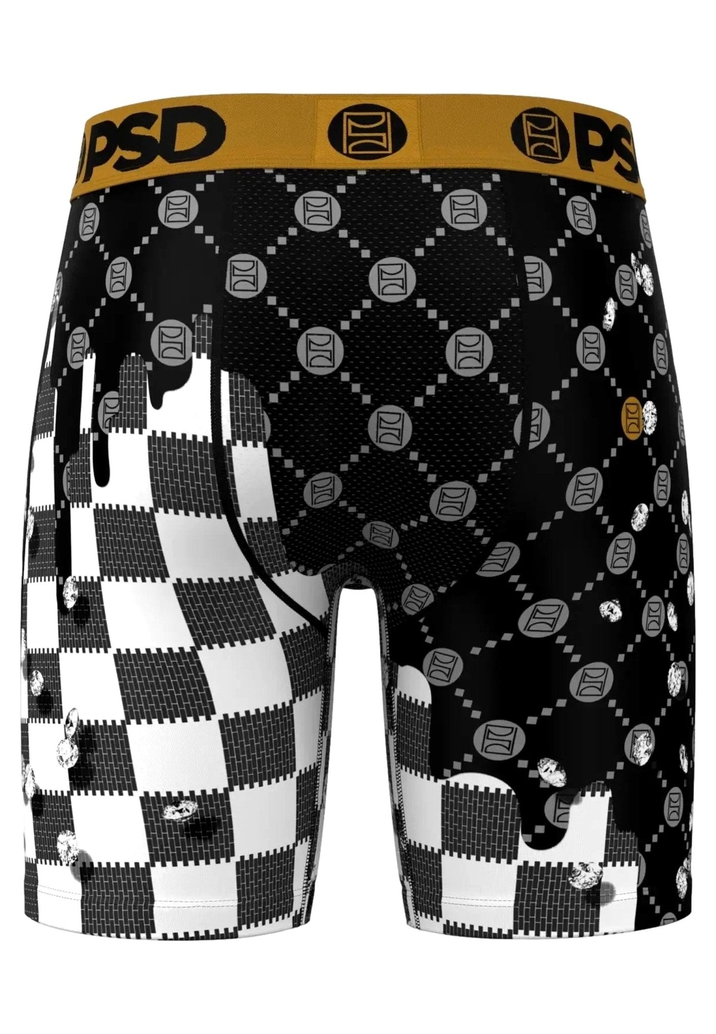 BOXER PSD NEGRO CUADRADOS CHECK DRIP CORE FIT LENGHT - AREA ZERO