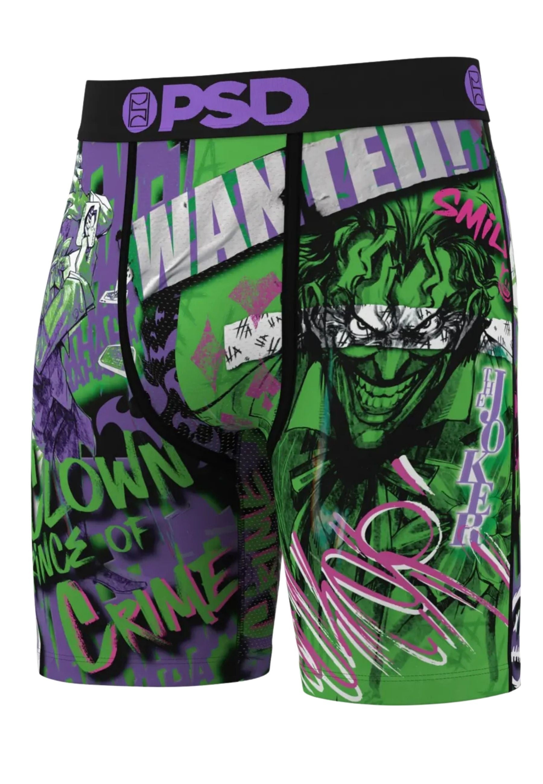 BOXER PSD NEGRO JOKER WANTED STANDARD LENGHT BRIEF