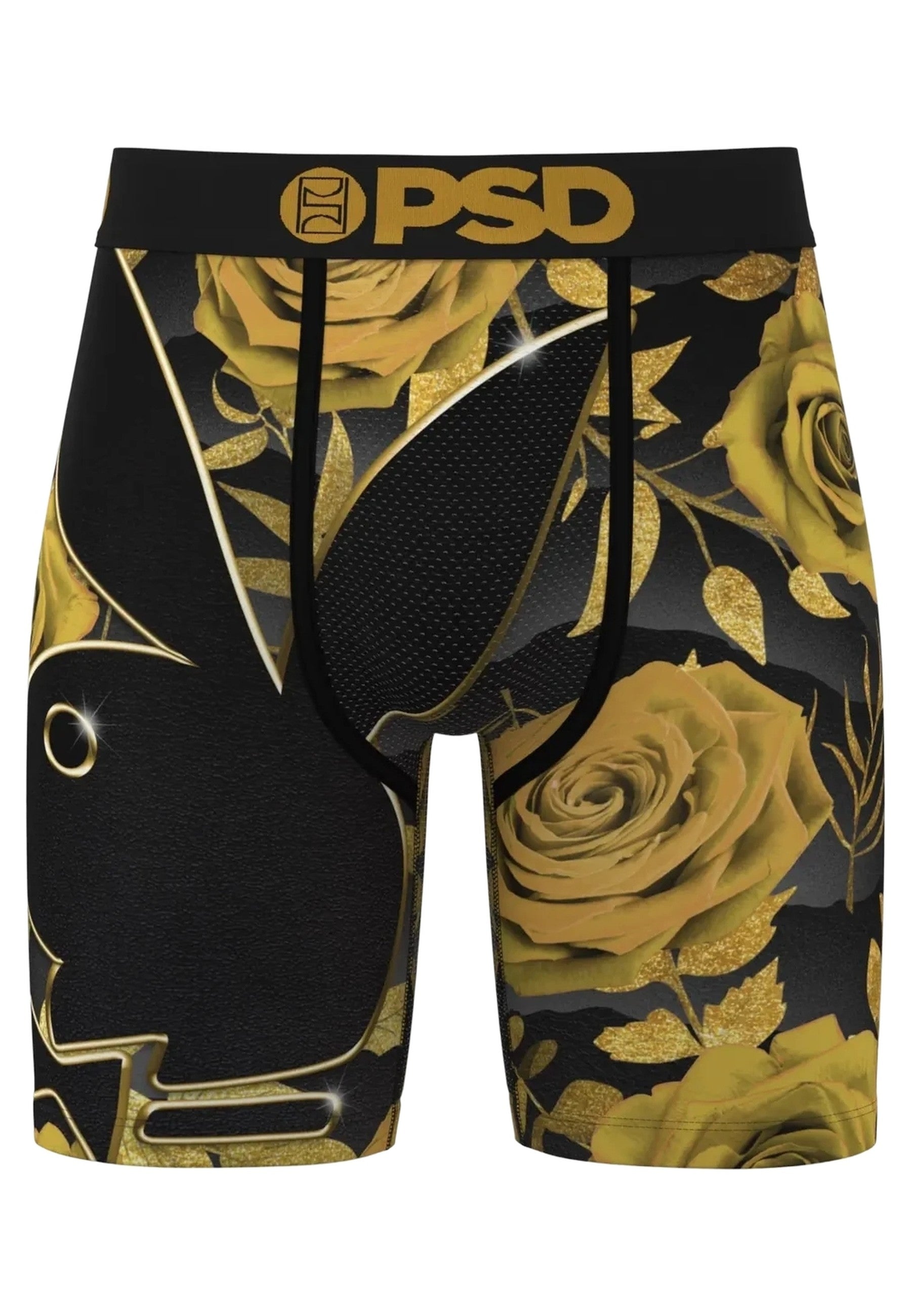 BOXER PSD NEGRO PLAYBOY GOLD PETALS STANDARD LENGHT TRUNK