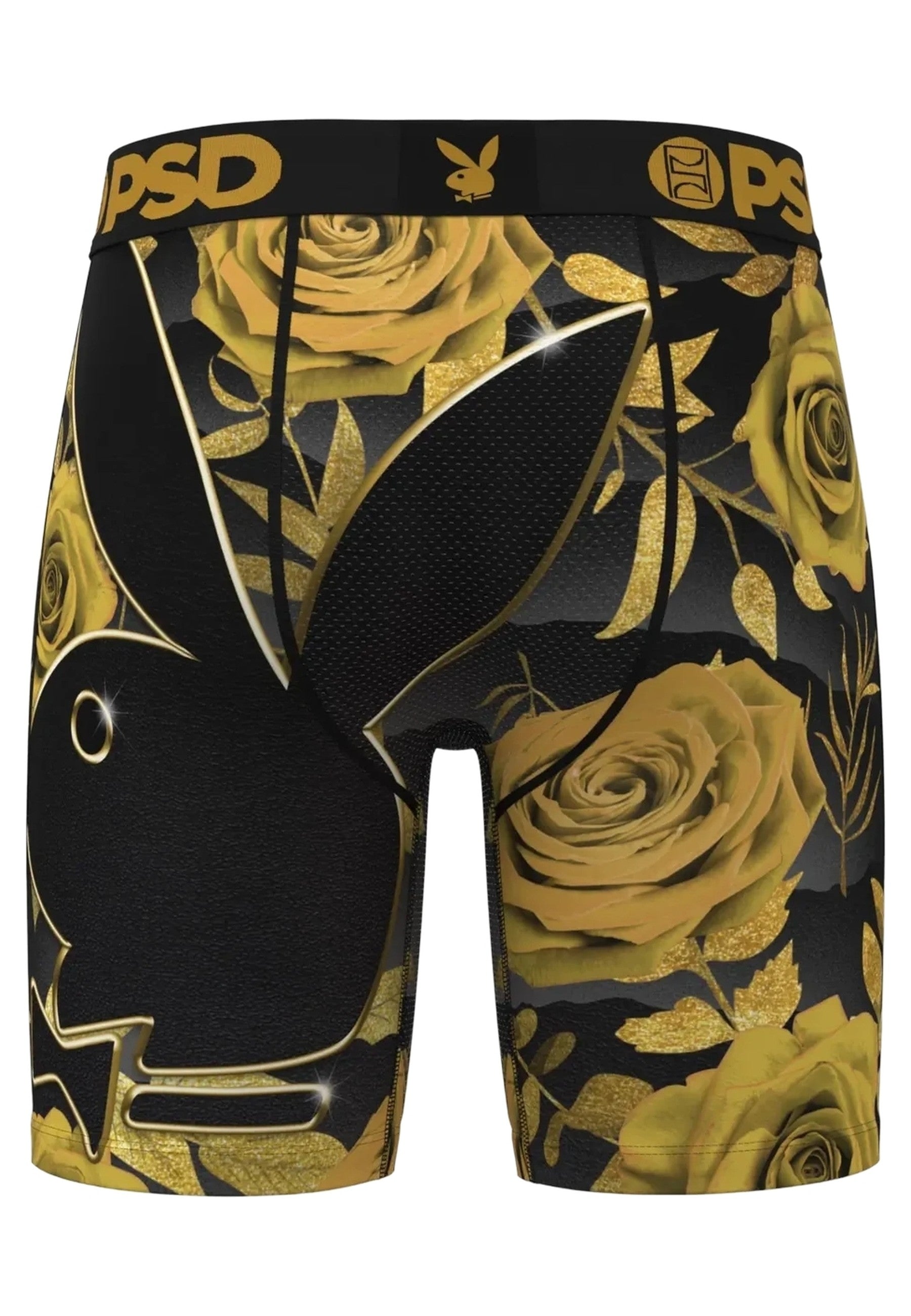 BOXER PSD NEGRO PLAYBOY GOLD PETALS STANDARD LENGHT TRUNK