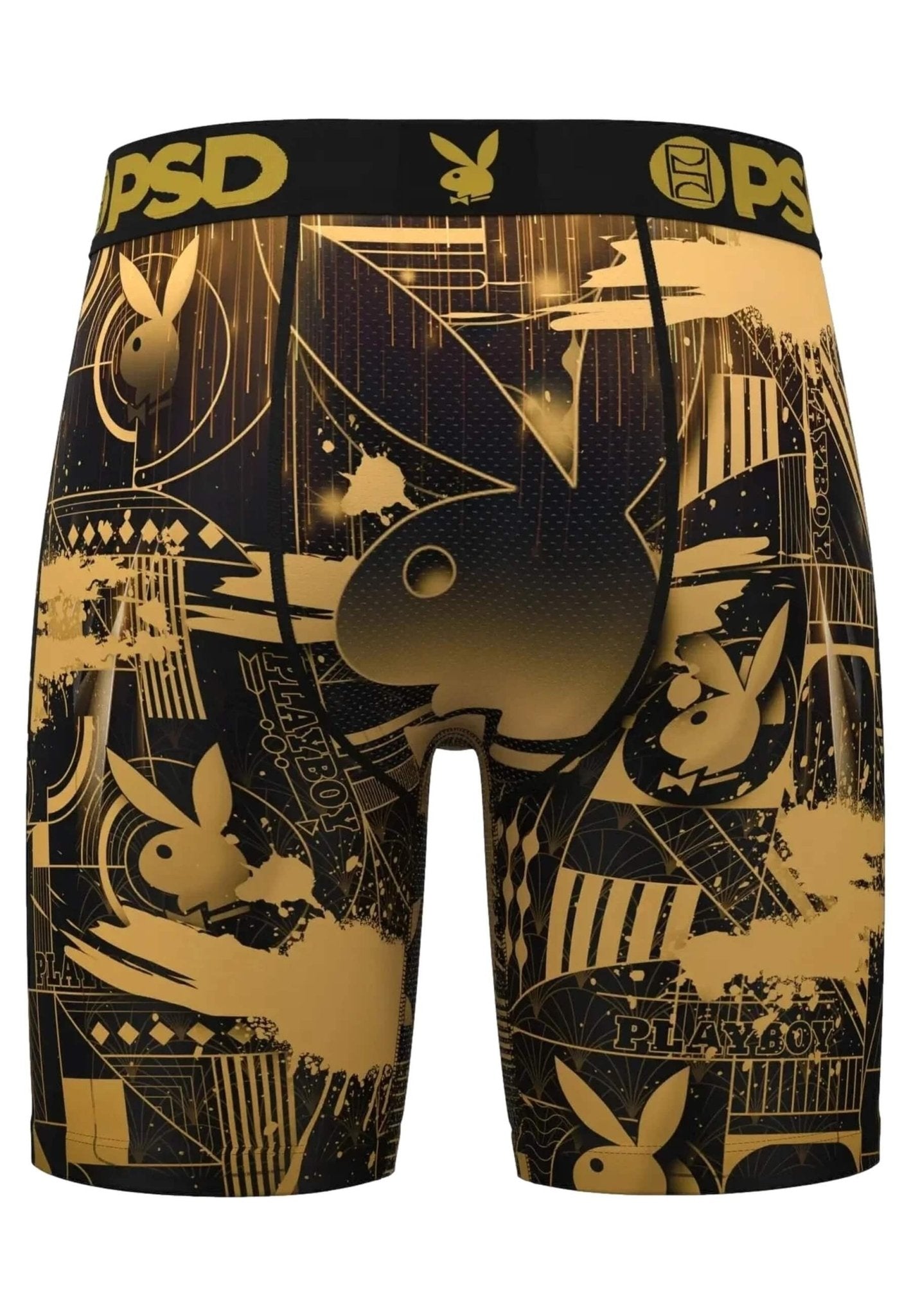 BOXER PSD NEGRO PLAYBOY PB DECO STANDARD LENGHT SHORT - AREA ZERO