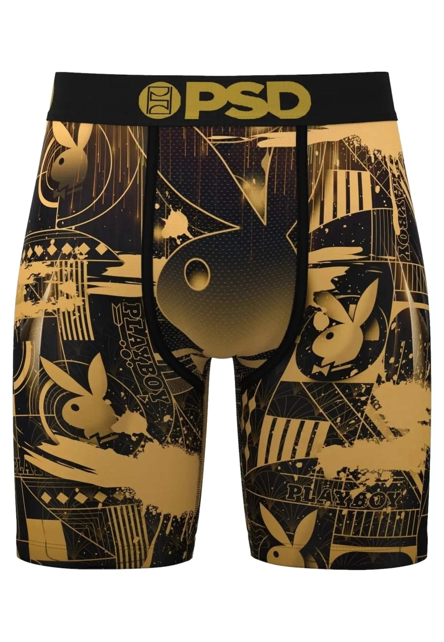 BOXER PSD NEGRO PLAYBOY PB DECO STANDARD LENGHT SHORT - AREA ZERO
