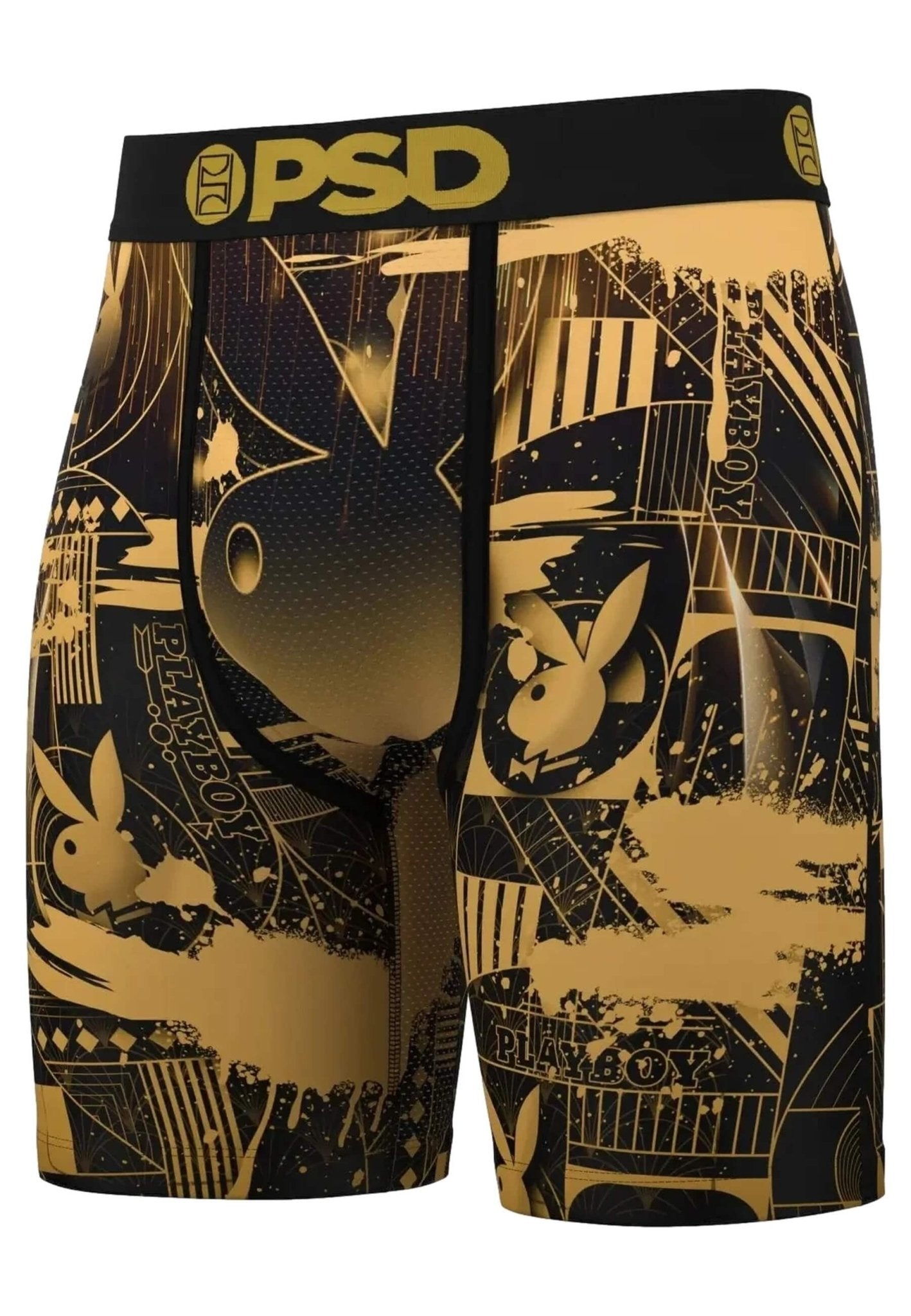 BOXER PSD NEGRO PLAYBOY PB DECO STANDARD LENGHT SHORT - AREA ZERO