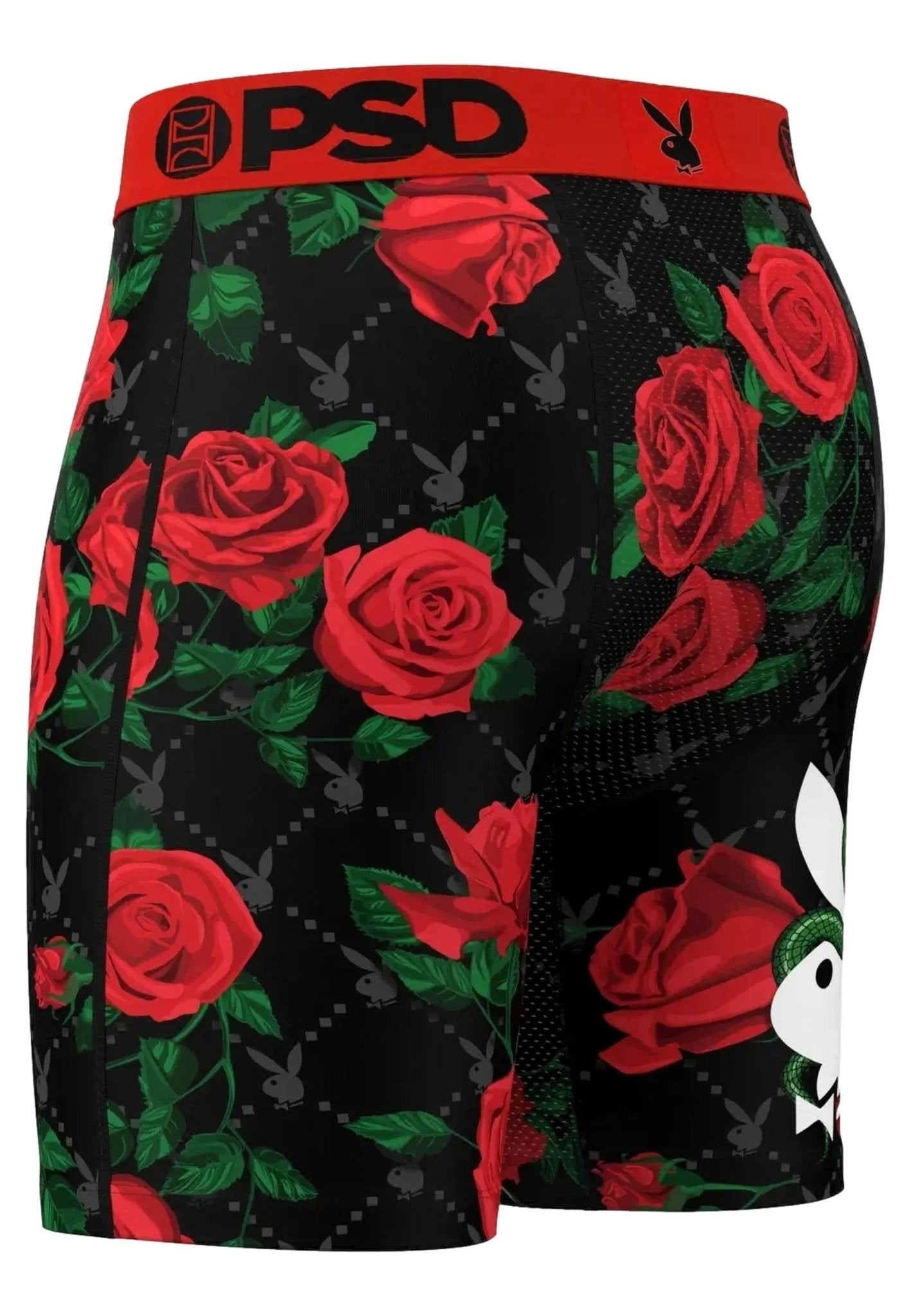 BOXER PSD NEGRO ROSAS PLAYBOY SLITHER CORE FIT LENGHT - AREA ZERO