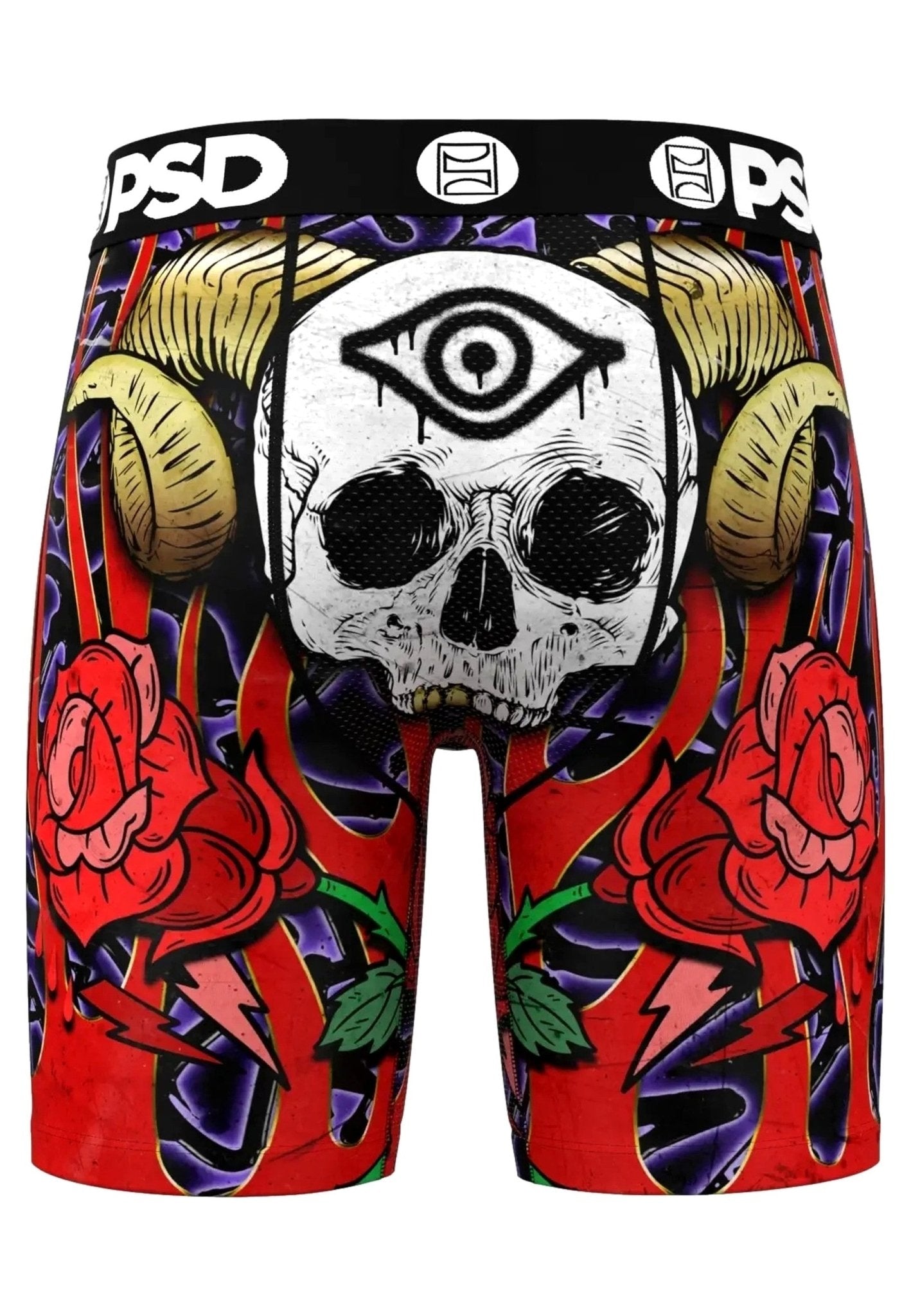 BOXER PSD ROJO CALAVERA BONES CORE FIT LENGHT - AREA ZERO