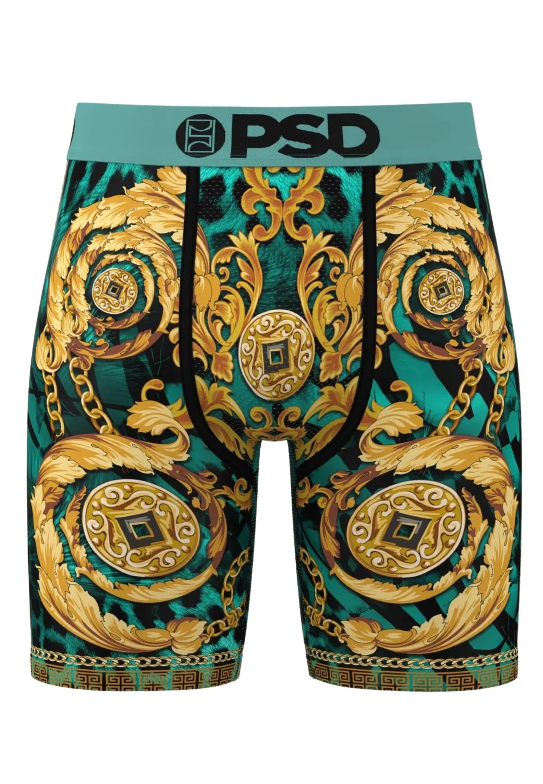 BOXER PSD VERDE REGAL CHEETAH STANDARD LENGHT BRIEF