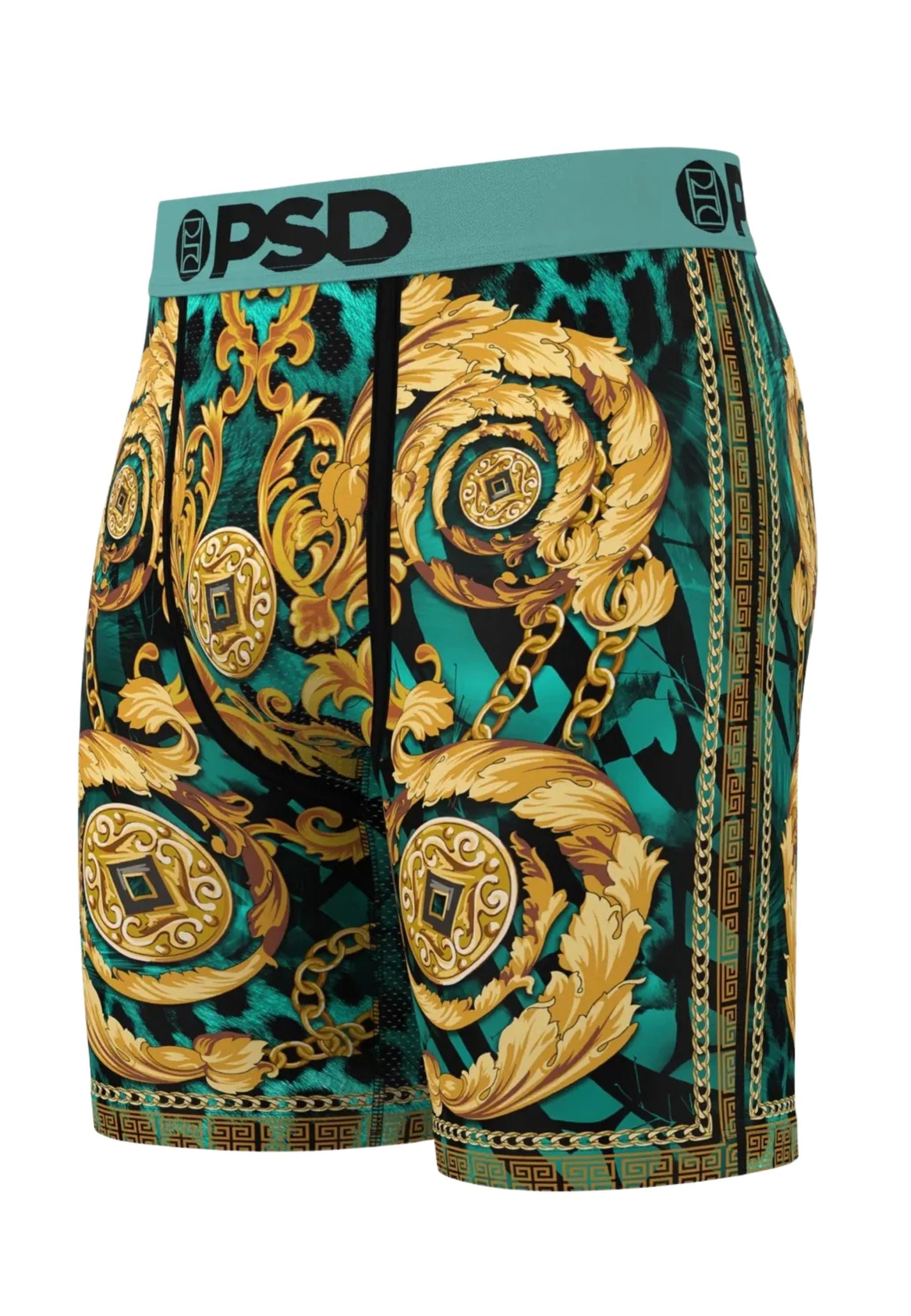 BOXER PSD VERDE REGAL CHEETAH STANDARD LENGHT BRIEF