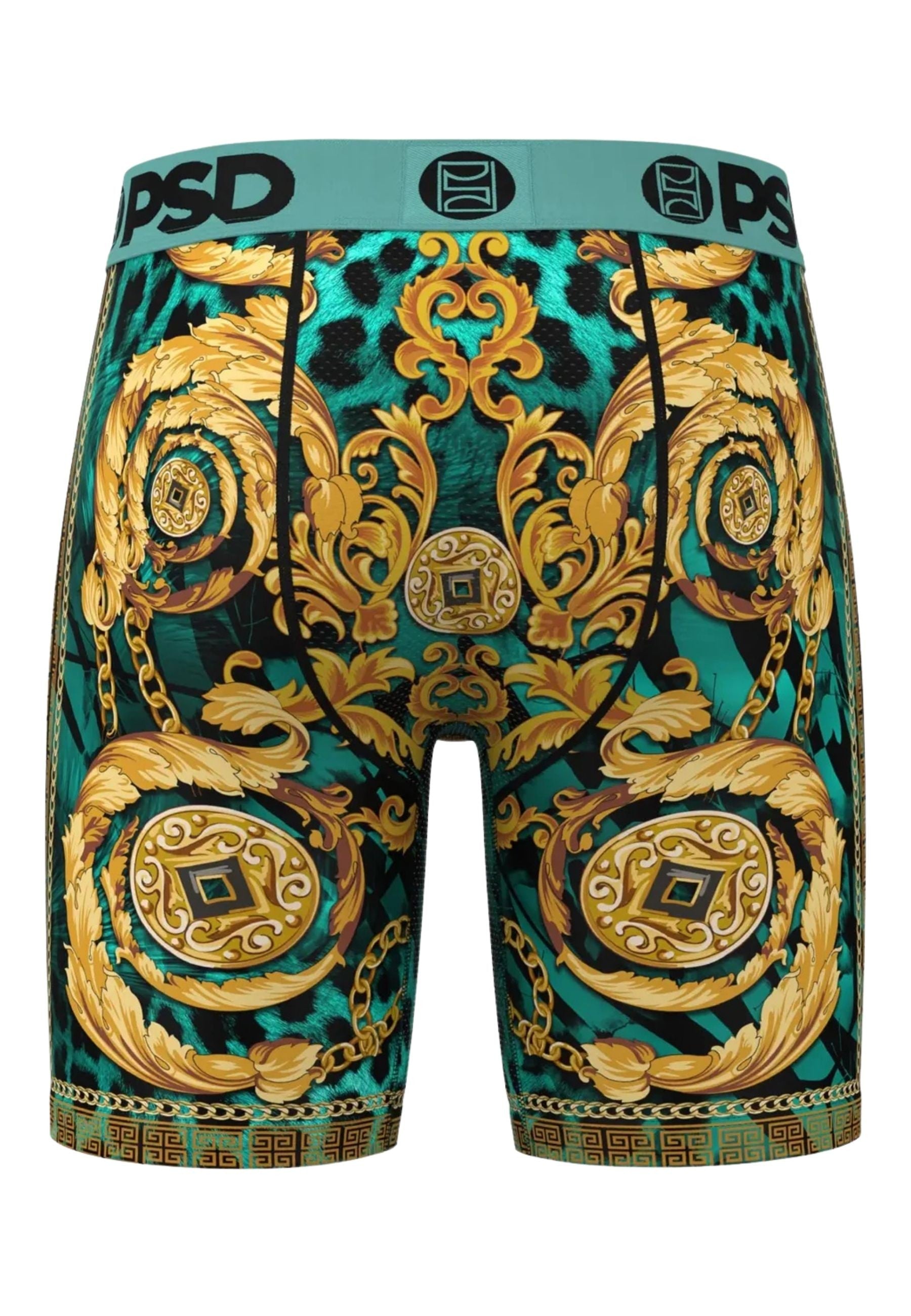 BOXER PSD VERDE REGAL CHEETAH STANDARD LENGHT BRIEF