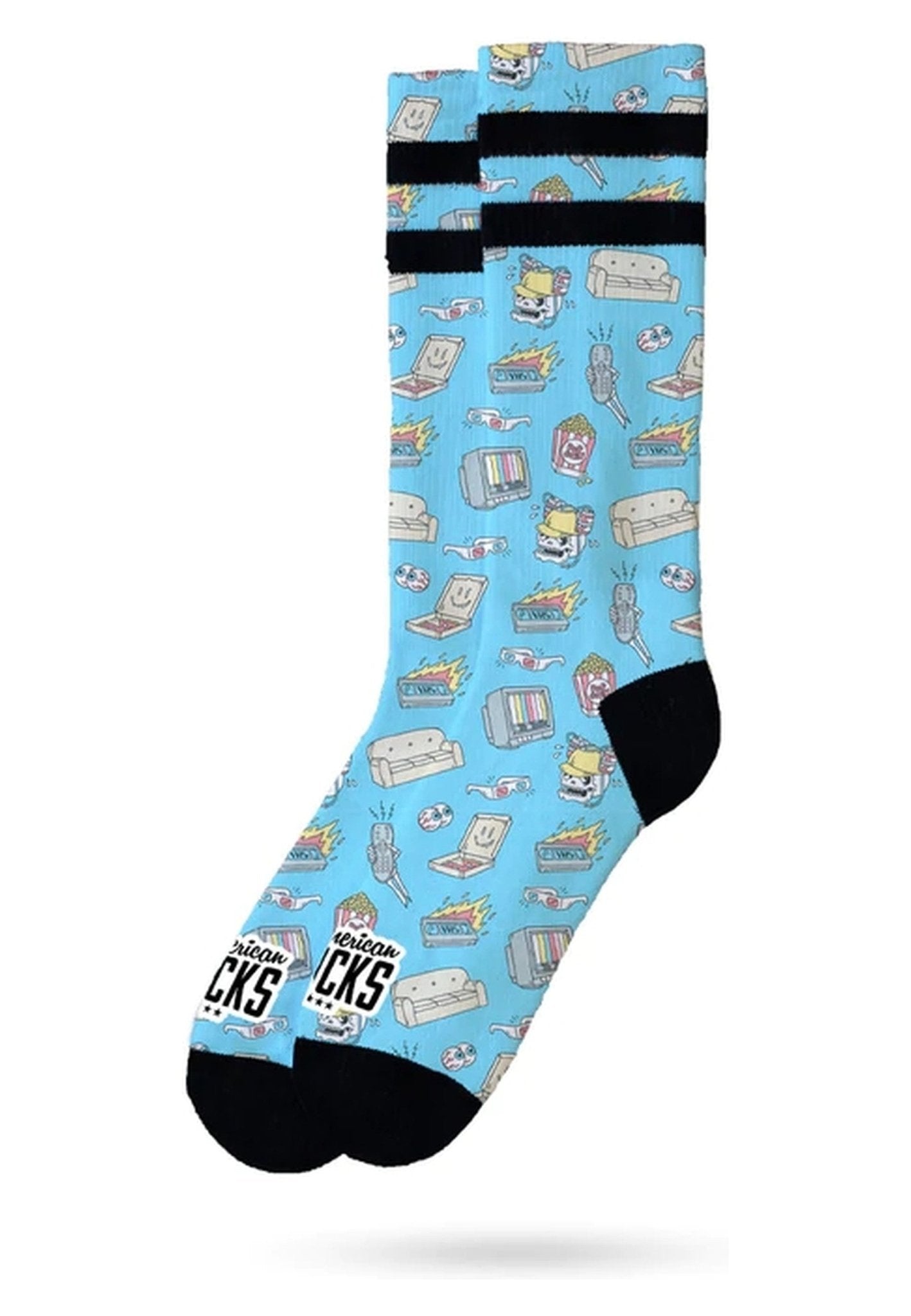 CALCETINES AMERICAN SOCKS AZULES MOVIE NIGHT MID HIGH - AREA ZERO