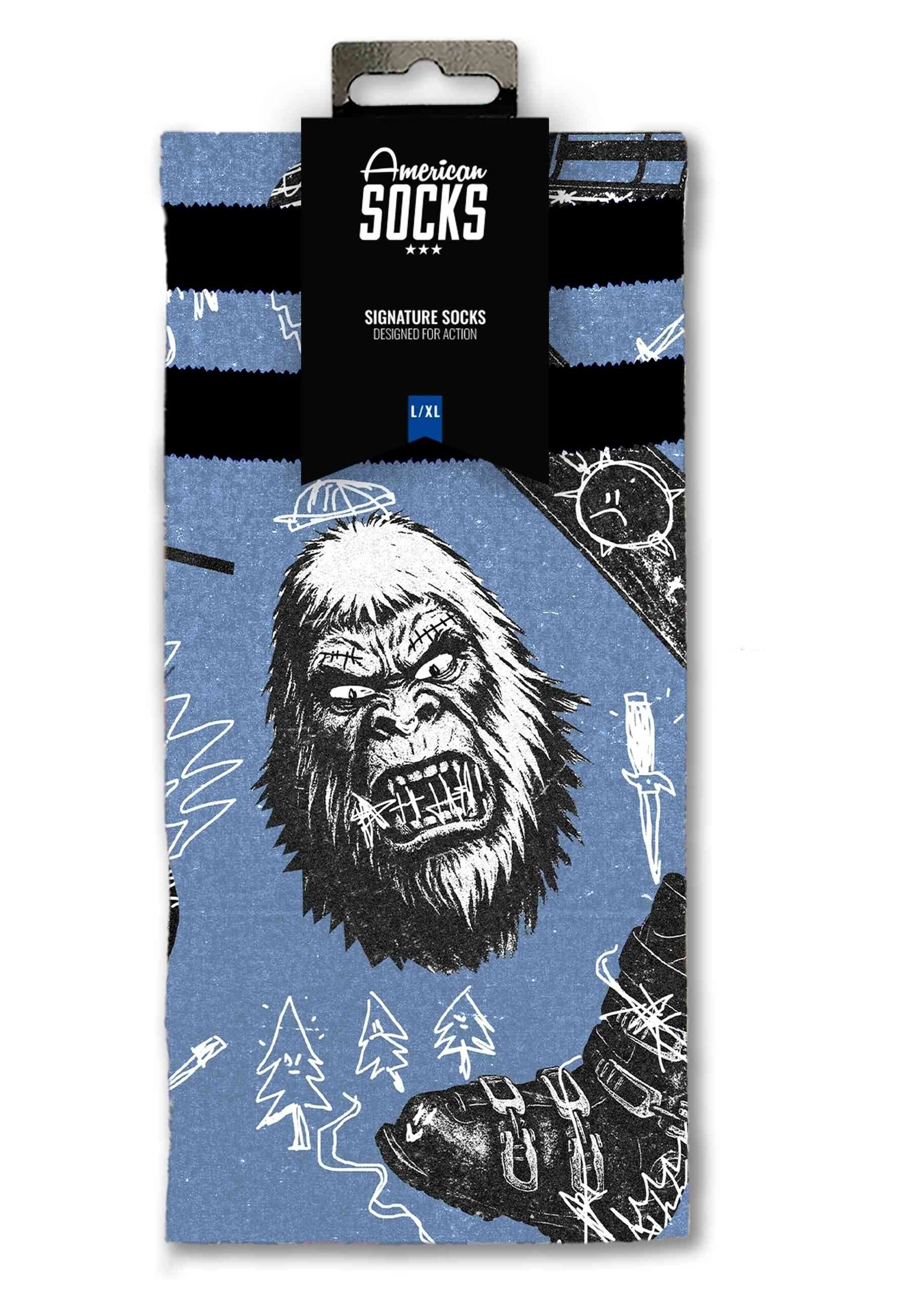 CALCETINES AMERICAN SOCKS AZULES POWDER SIGNATURE MID HIGH