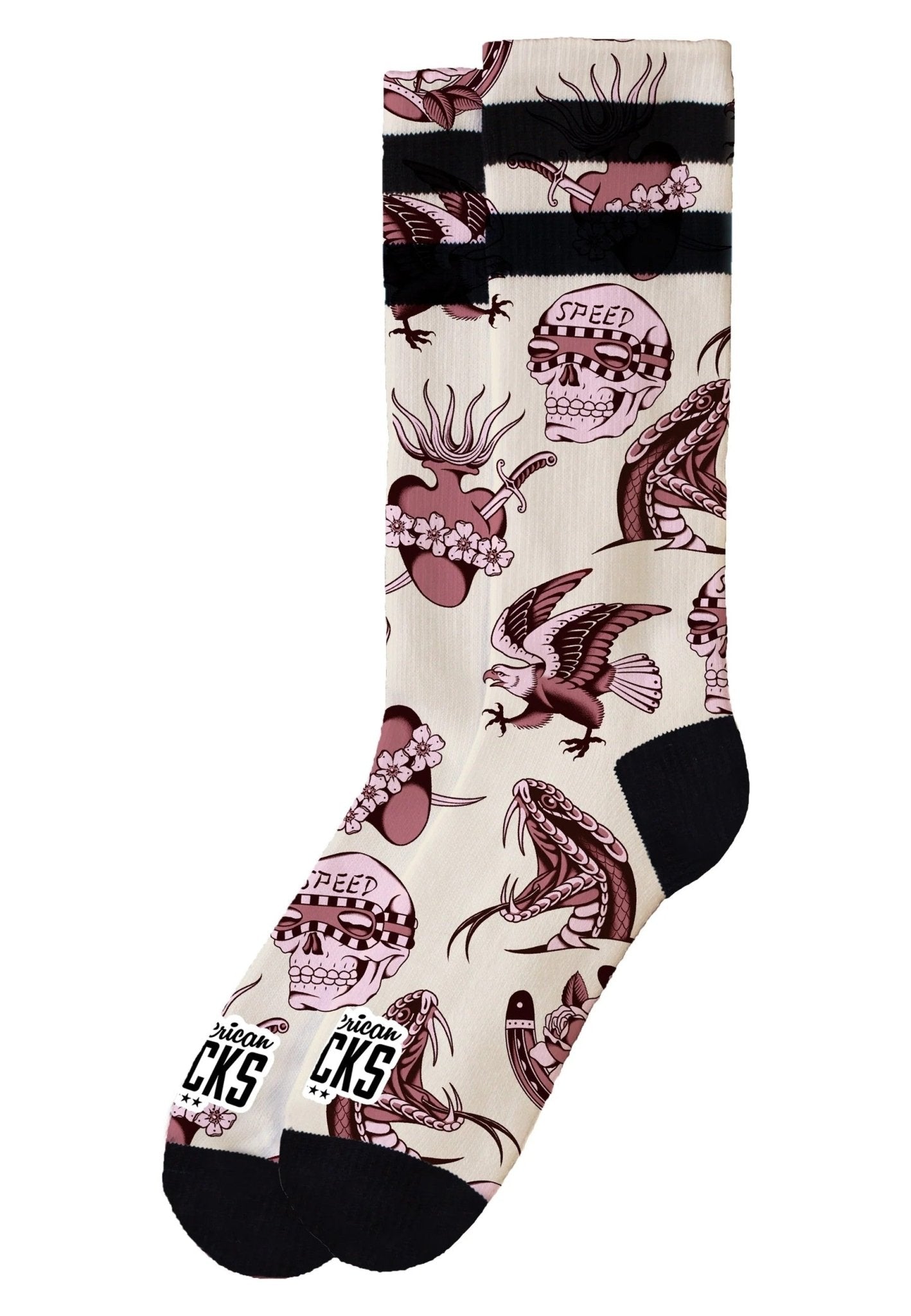 CALCETINES AMERICAN SOCKS BEIGE NITRO FURY MID HIGH - AREA ZERO