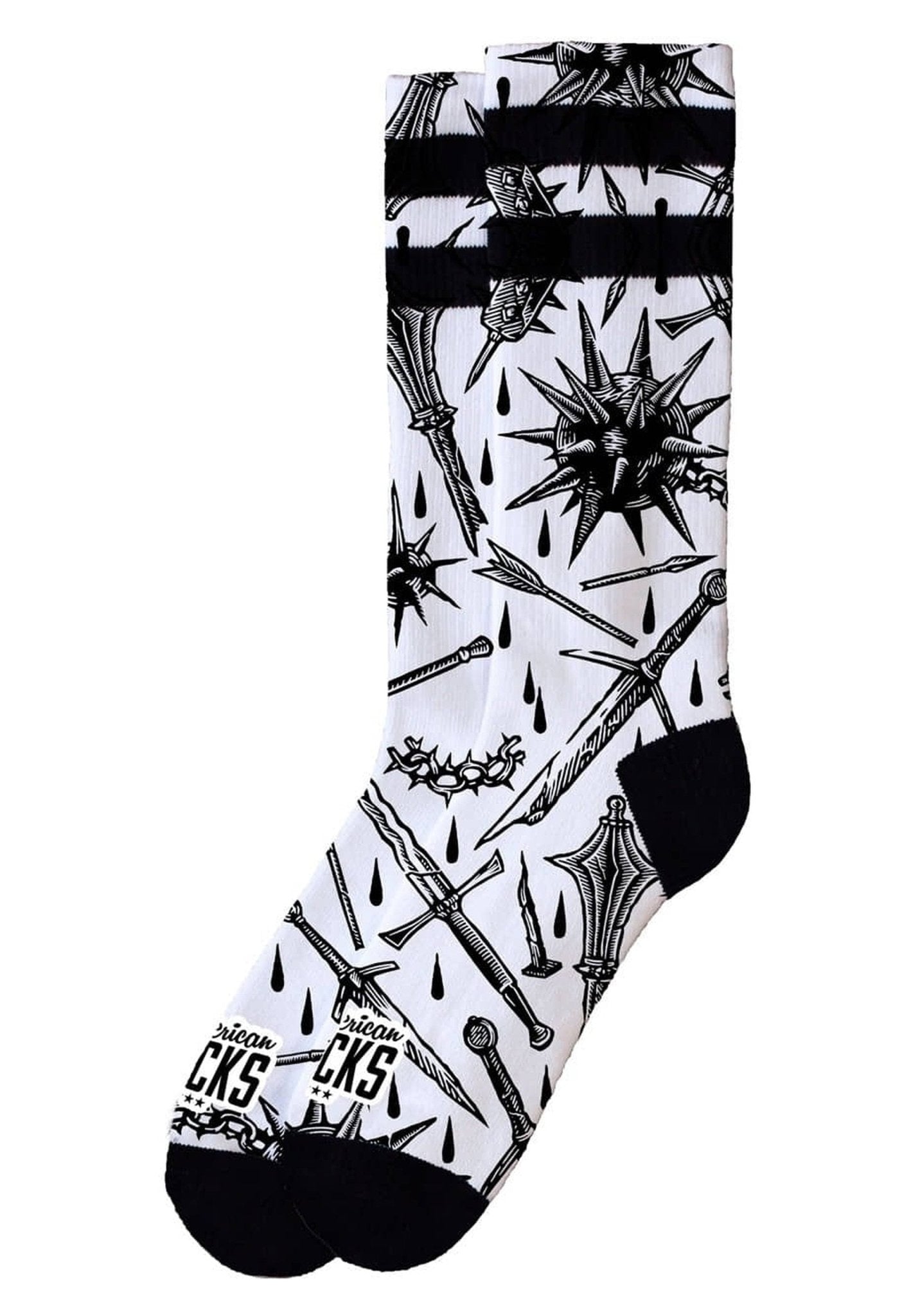 CALCETINES AMERICAN SOCKS BLANCOS WORTH IT MID HIGH - AREA ZERO