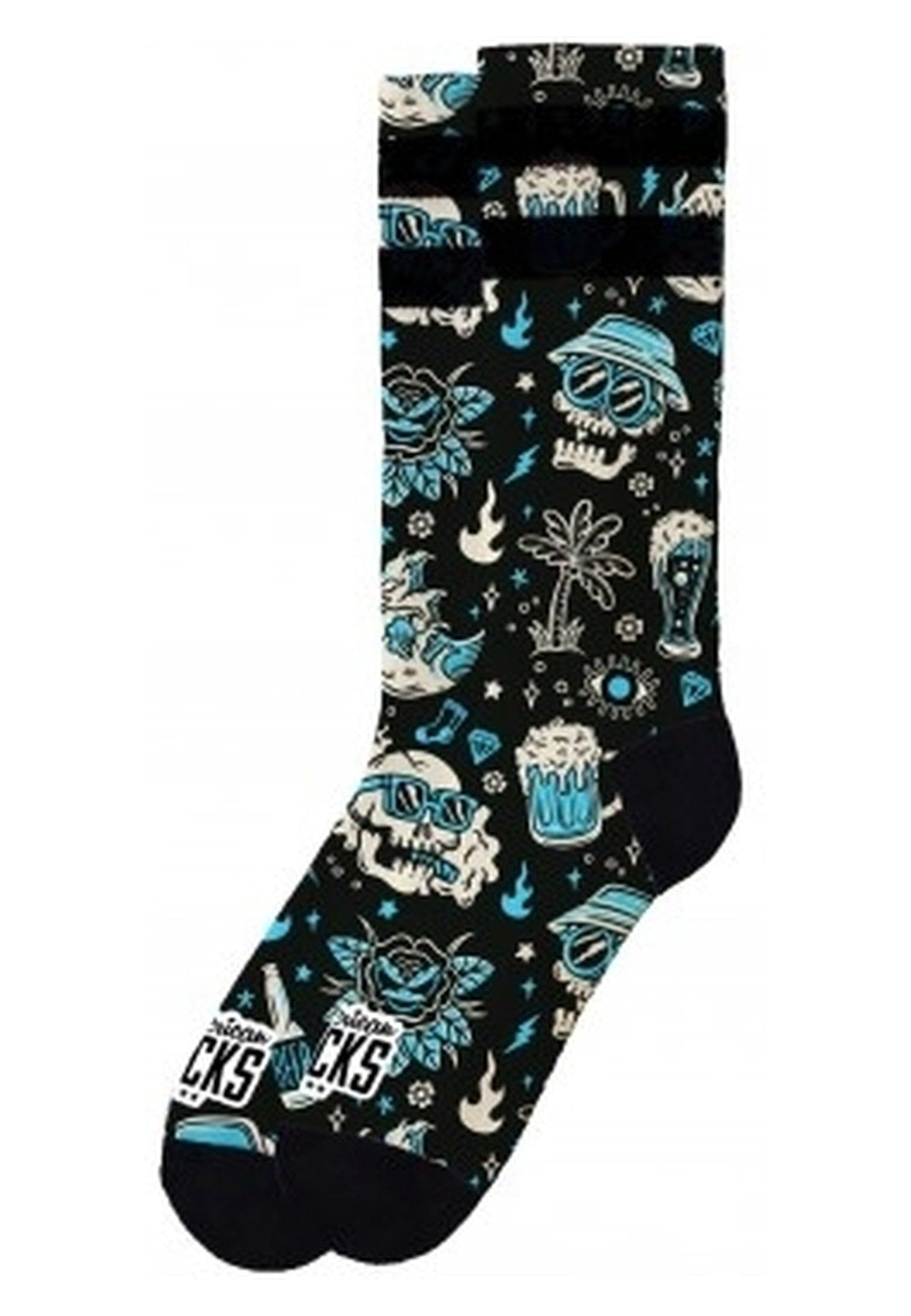 CALCETINES AMERICAN SOCKS NEGROS DOPAMINE MID HIGH - AREA ZERO