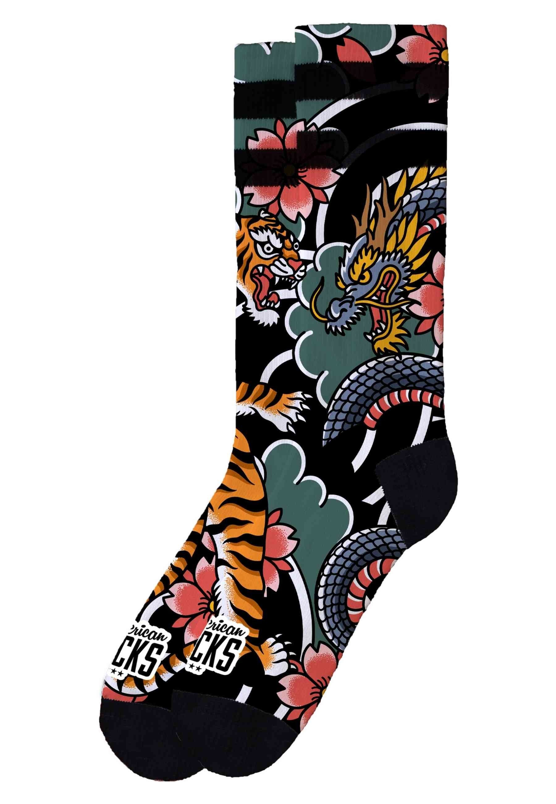 CALCETINES AMERICAN SOCKS NEGROS ETERNAL SIGNATURE MID HIGH