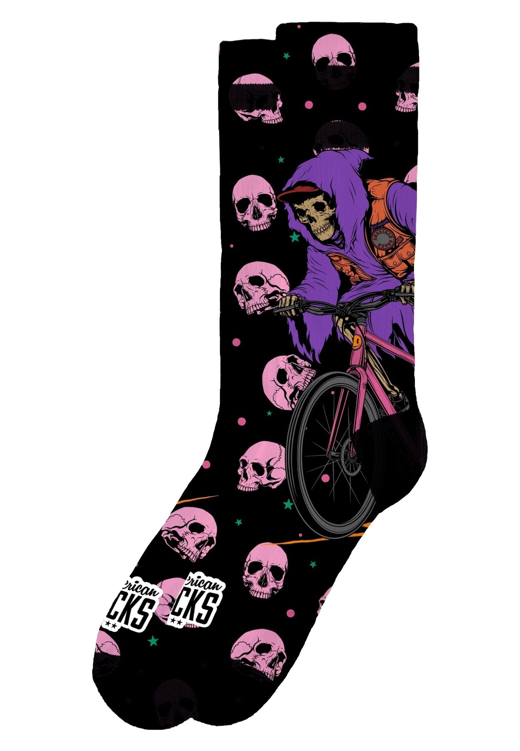 CALCETINES AMERICAN SOCKS NEGROS PHANTOM RUSH MID HIGH SIGNATURE SOCKS