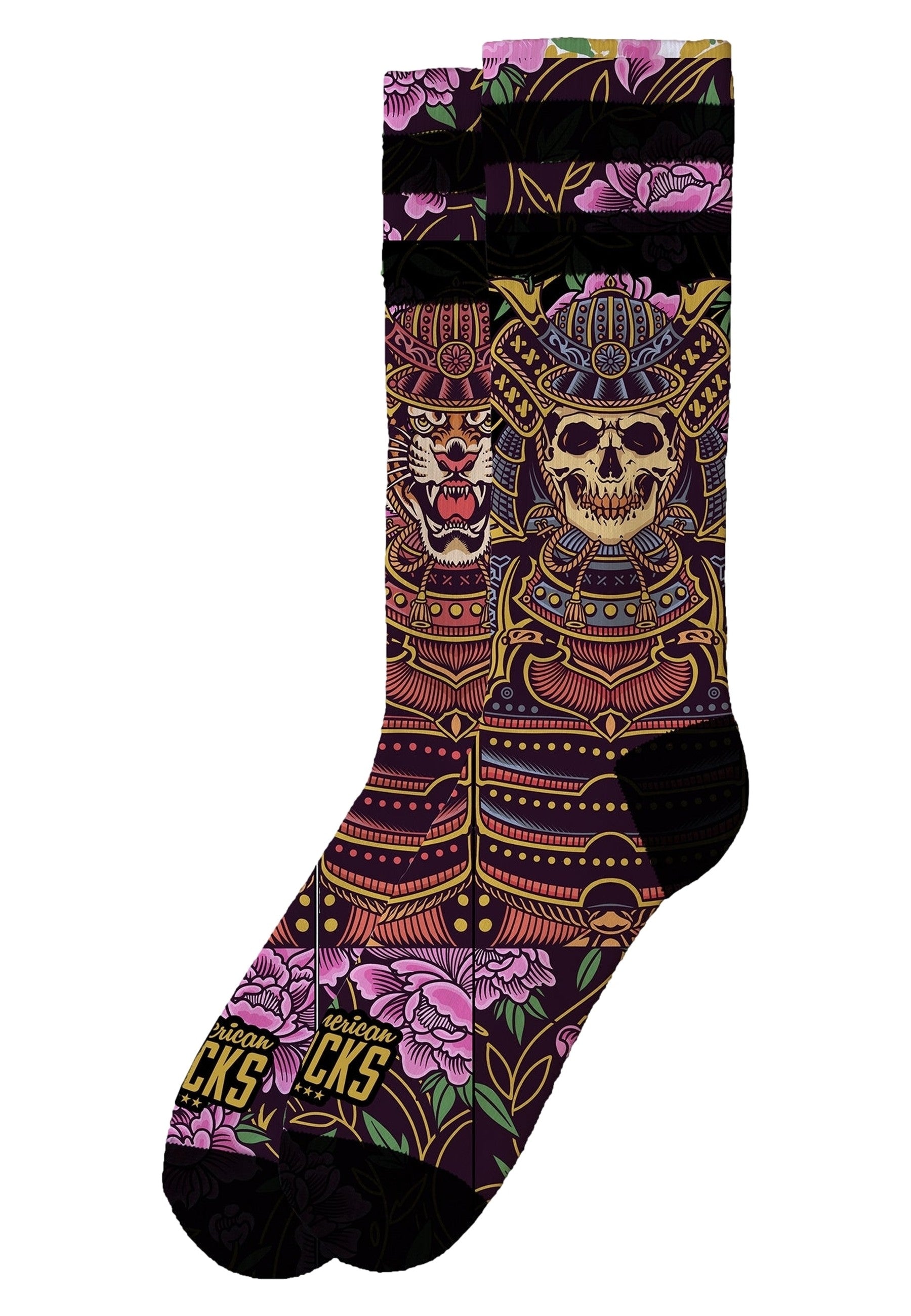 CALCETINES AMERICAN SOCKS NEGROS SAMURAI MID HIGH