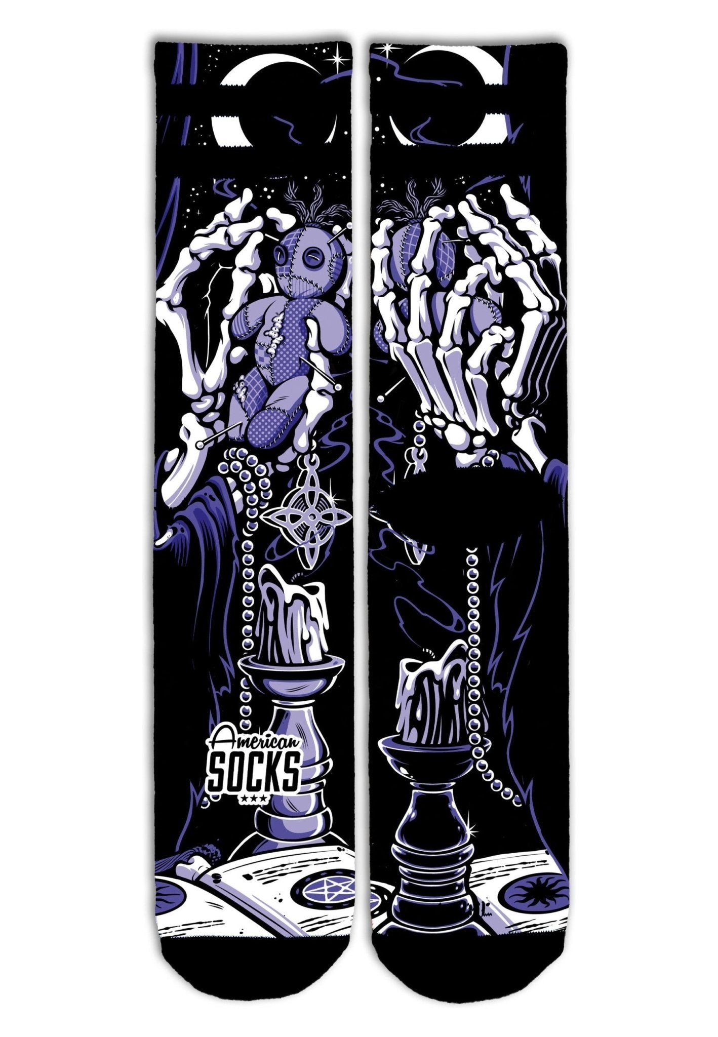 CALCETINES AMERICAN SOCKS NEGROS VOODOO MID HIGH SIGNATURE SOCKS - AREA ZERO