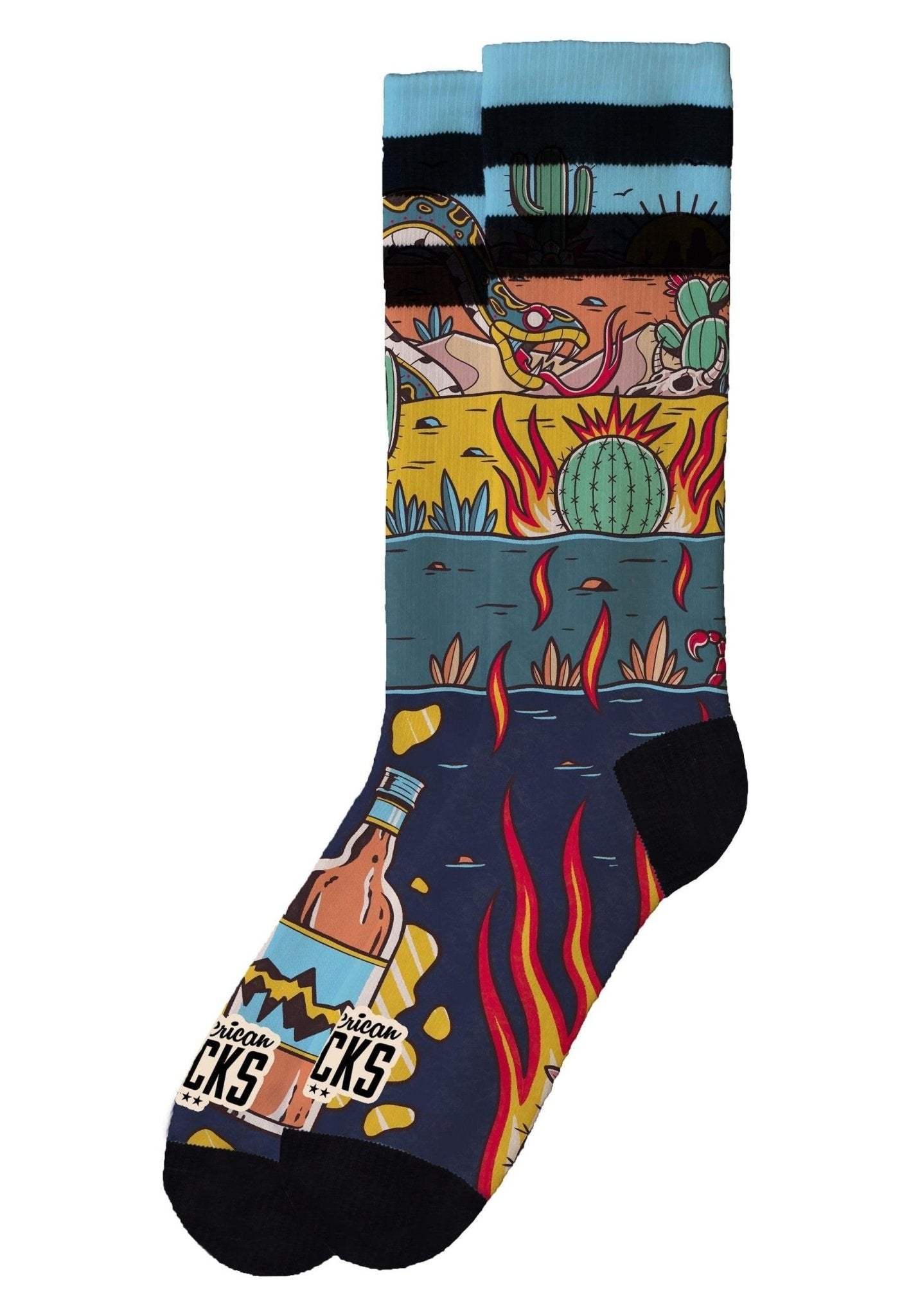 CALCETINES AMERICAN SOCKS RATTLESNAKE MID HIGH SOCKS - AREA ZERO