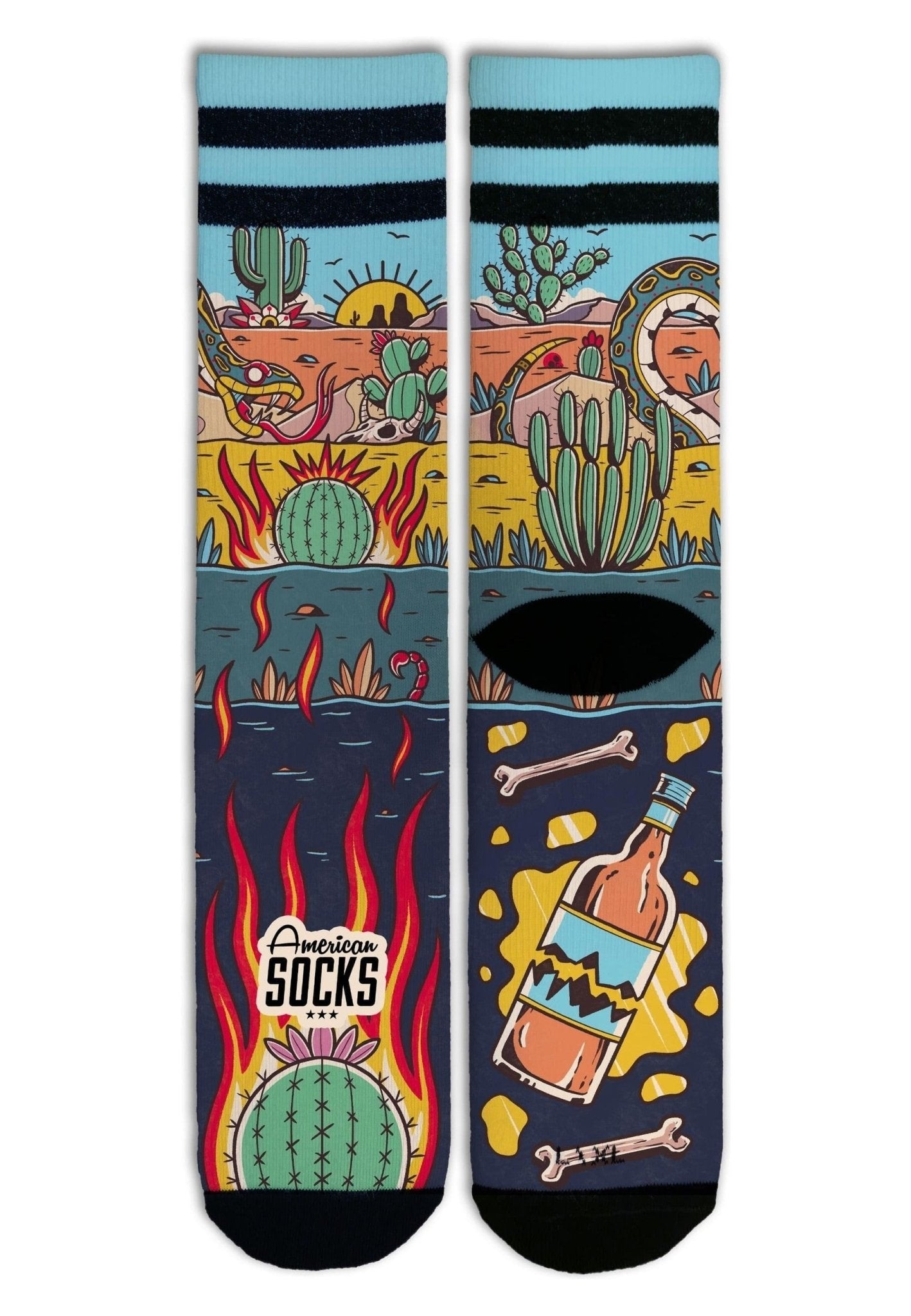 CALCETINES AMERICAN SOCKS RATTLESNAKE MID HIGH SOCKS - AREA ZERO