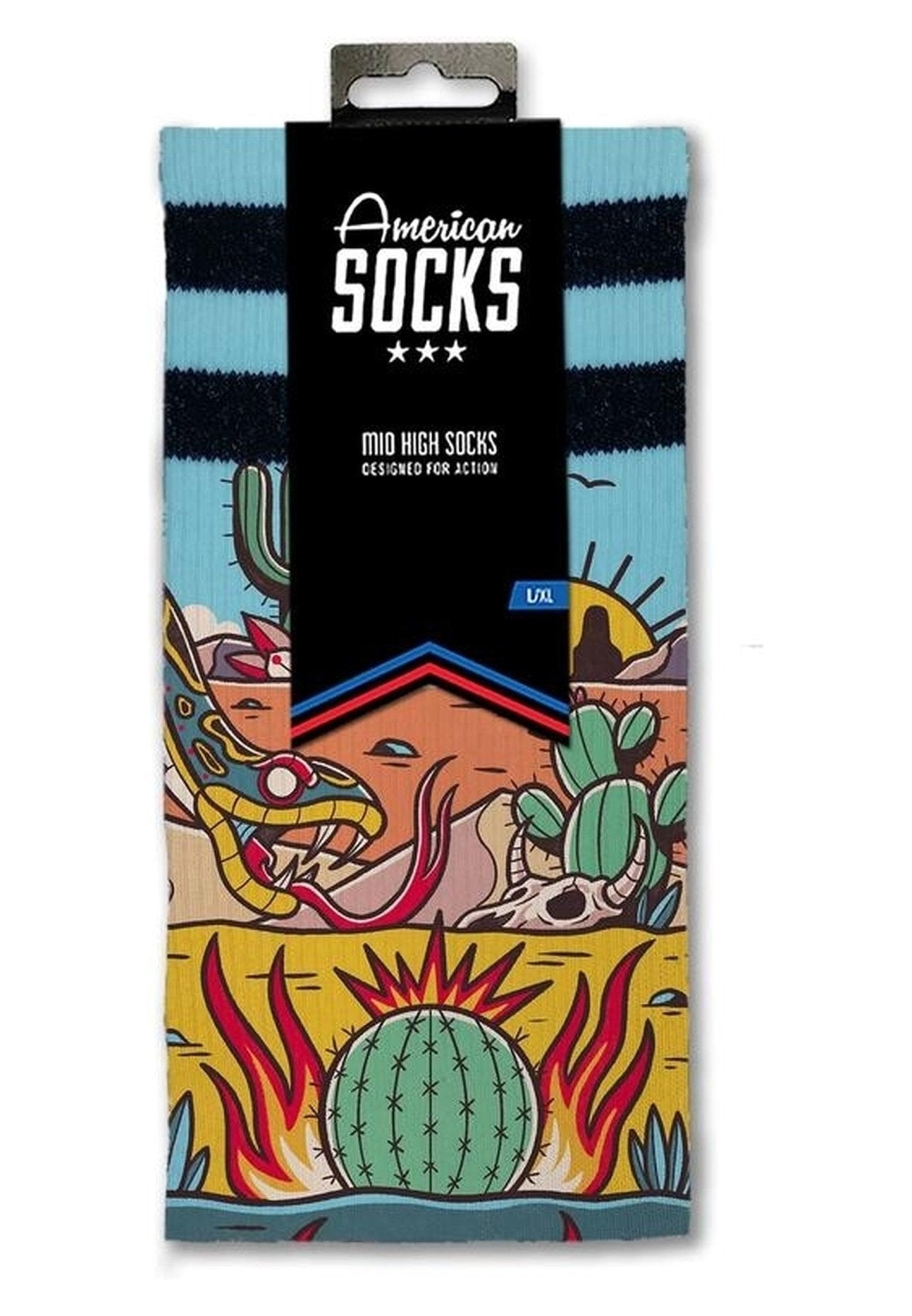 CALCETINES AMERICAN SOCKS RATTLESNAKE MID HIGH SOCKS - AREA ZERO