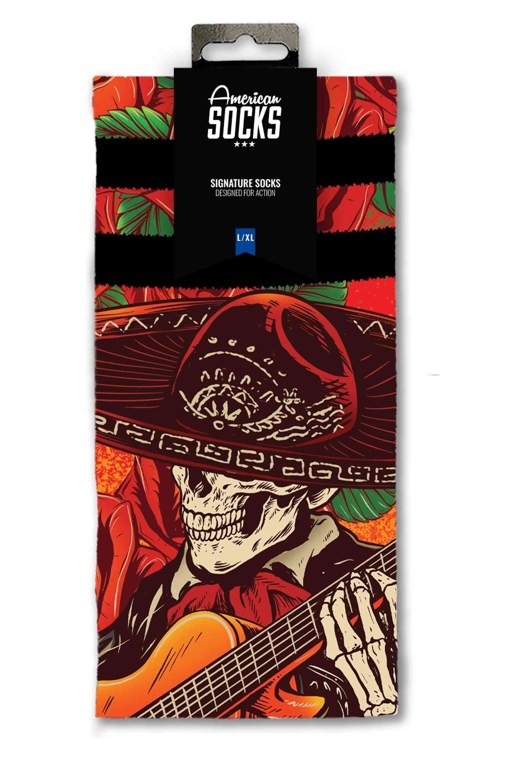 CALCETINES AMERICAN SOCKS ROJOS EL MARIACHI SIGNATURE MID HIGH