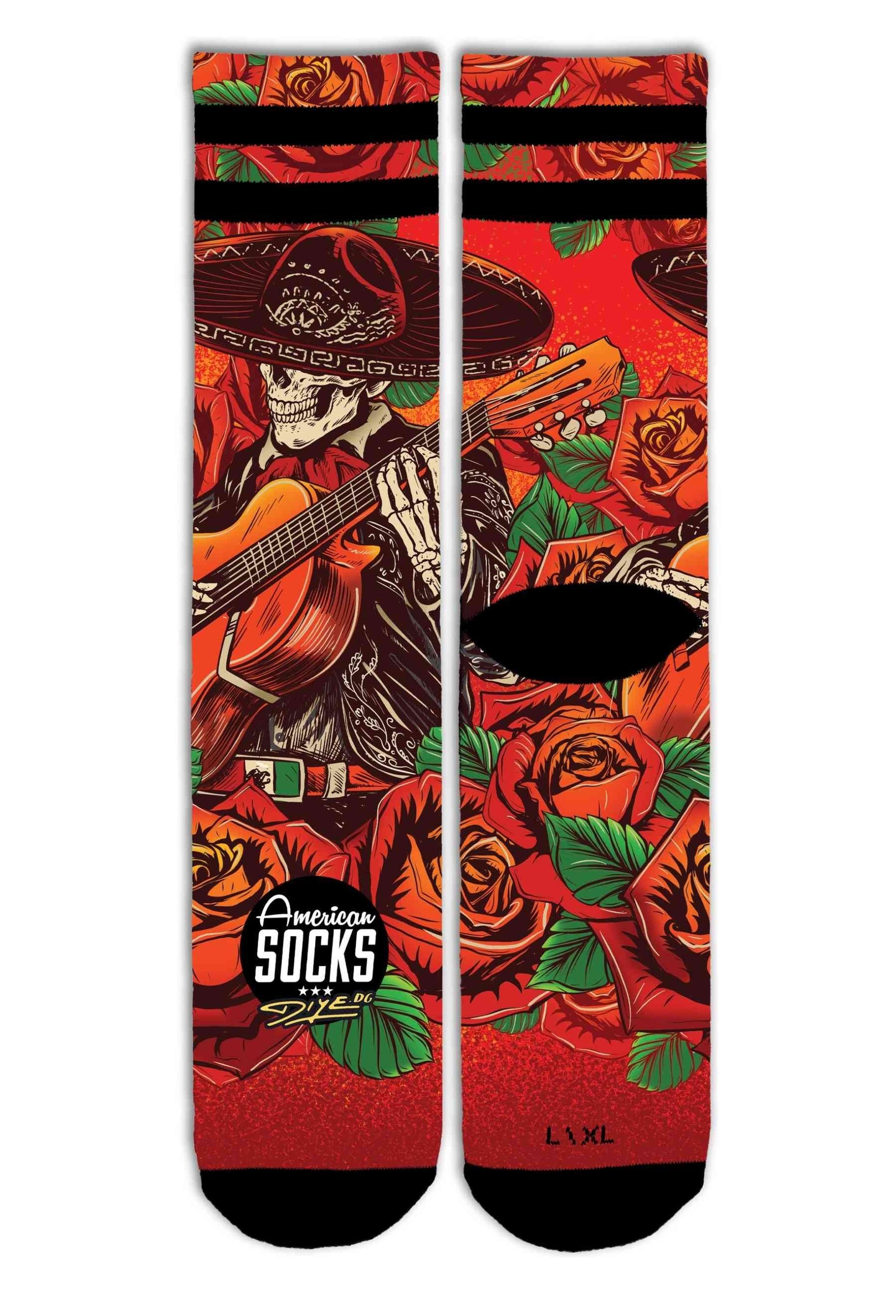 CALCETINES AMERICAN SOCKS ROJOS EL MARIACHI SIGNATURE MID HIGH