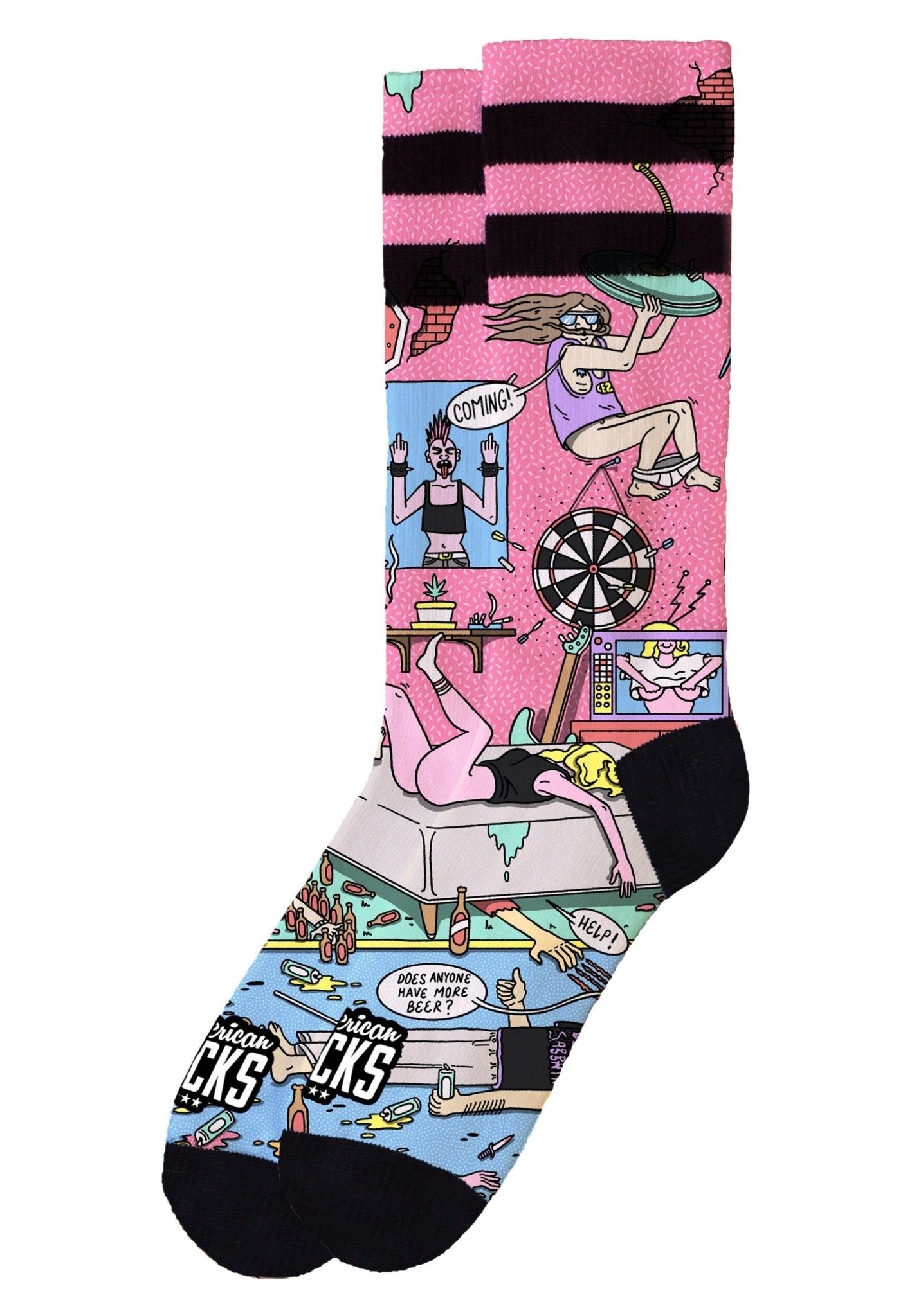 CALCETINES AMERICAN SOCKS ROSAS AMERICAN PIE MID HIGH SIGNATURE SOCKS - AREA ZERO