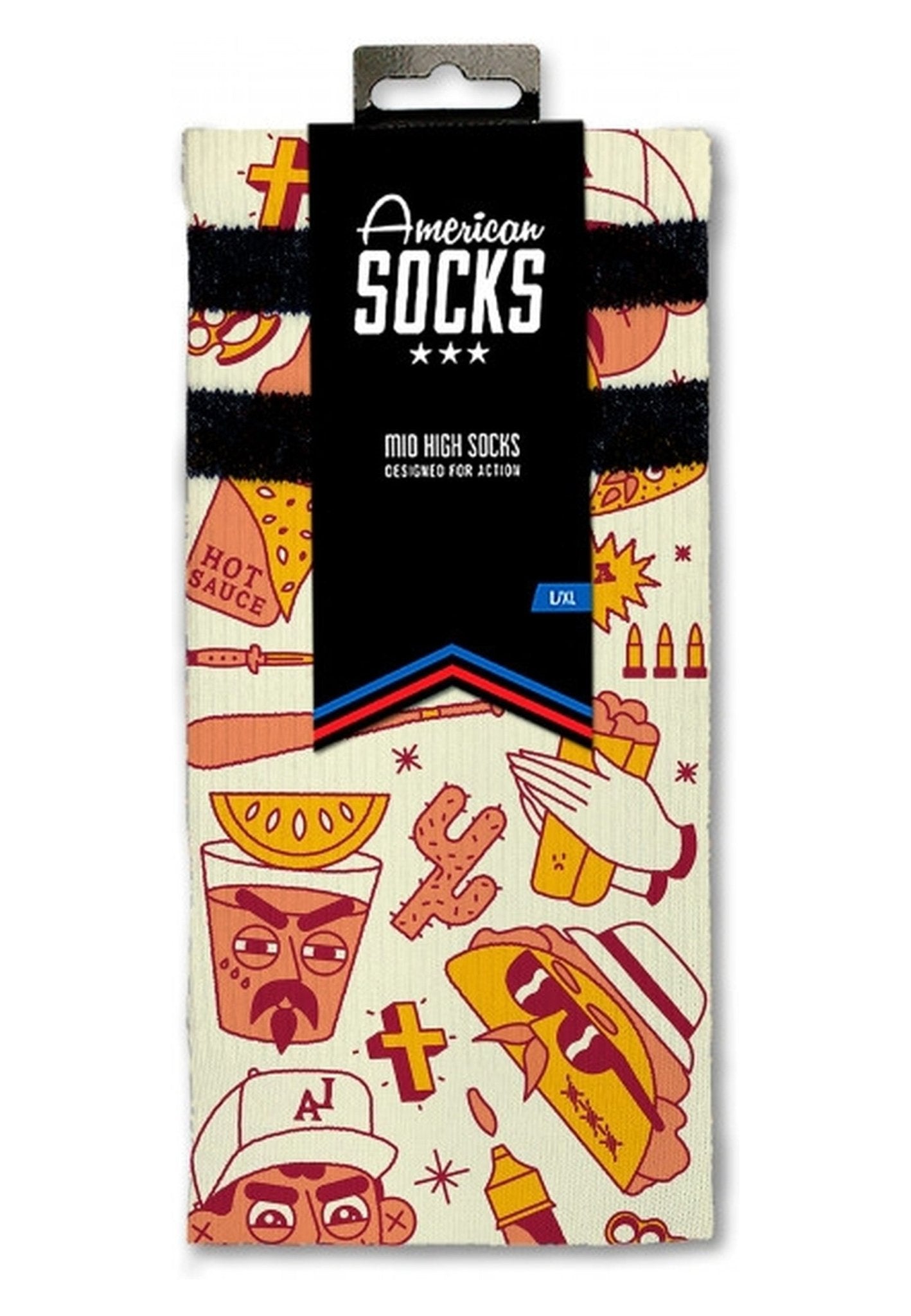 CALCETINES AMERICAN SOCKS TACOS & VATOS MID HIGH - AREA ZERO