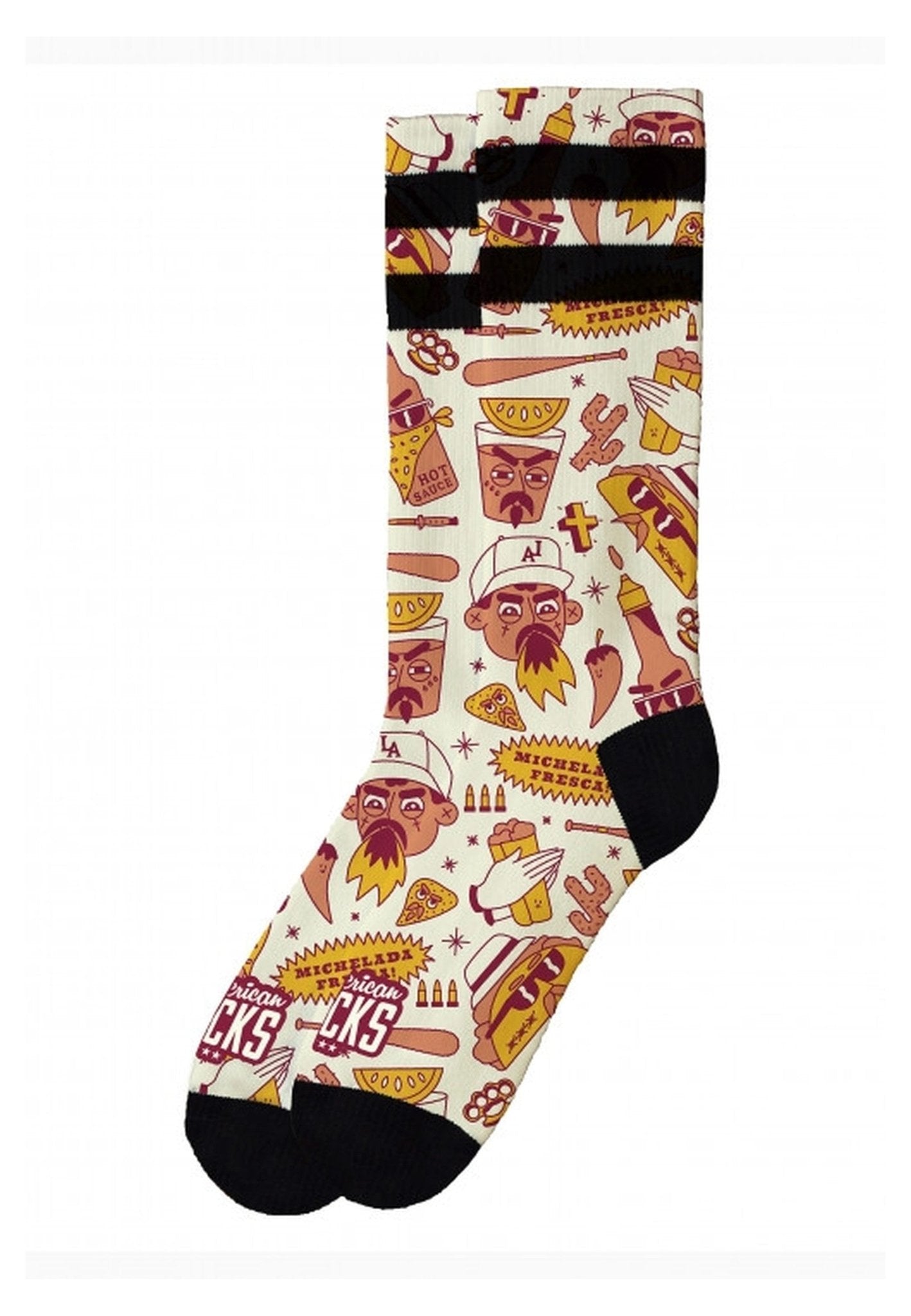 CALCETINES AMERICAN SOCKS TACOS & VATOS MID HIGH - AREA ZERO